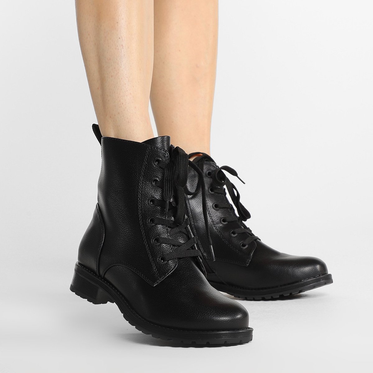Bota Coturno Cano Curto Mooncity Básico Feminino - Tam: 35 - 1