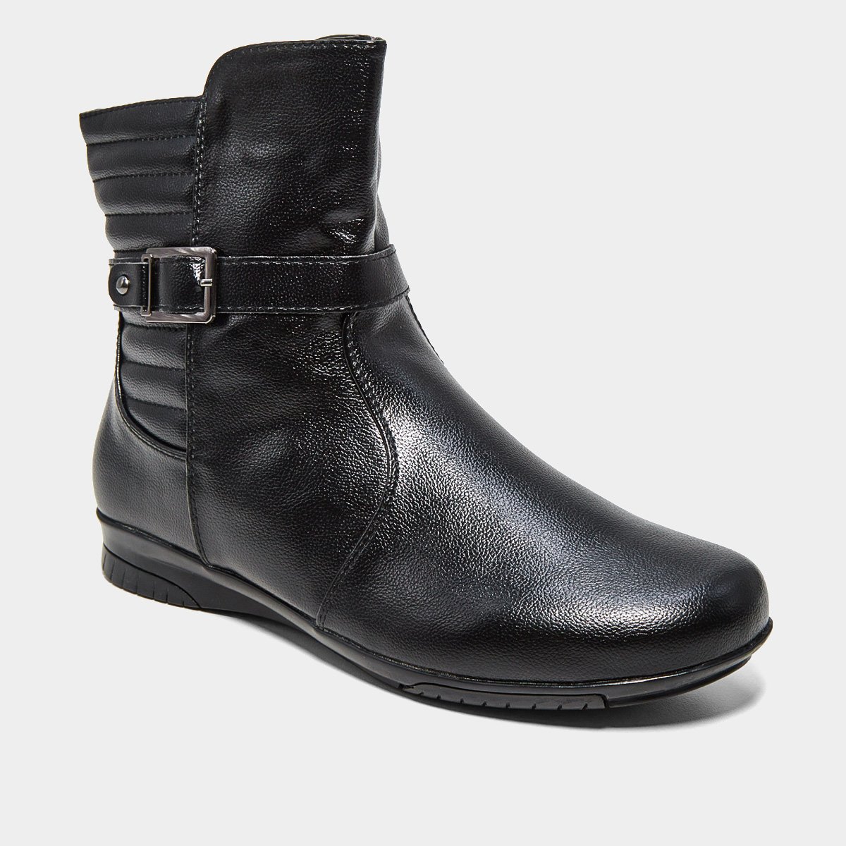 Bota Mooncity Fivela Lateral Cano Médio Feminina - Tam: 35 - 1