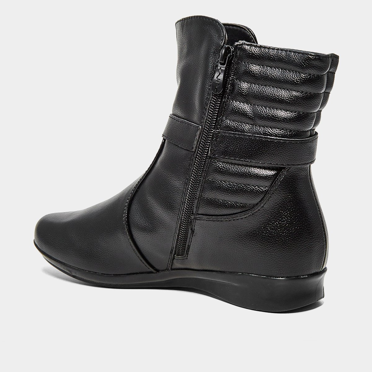Bota Mooncity Fivela Lateral Cano Médio Feminina - Tam: 35 - 2
