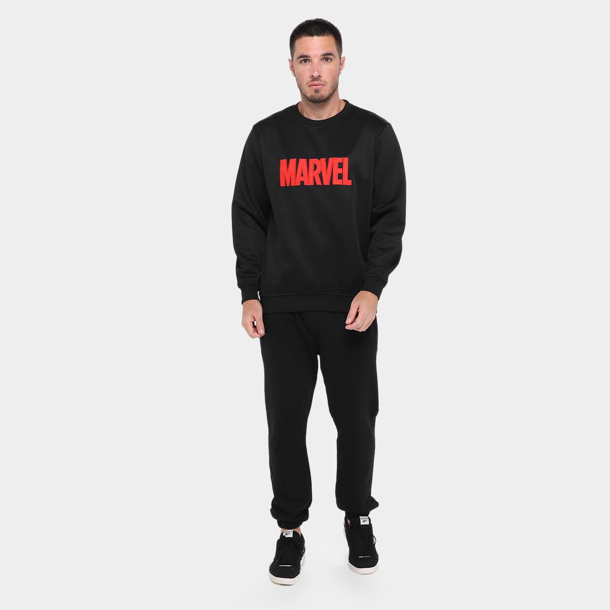 Moletom Mooncity Marvel Bordado Masculino - Tam: P - 3