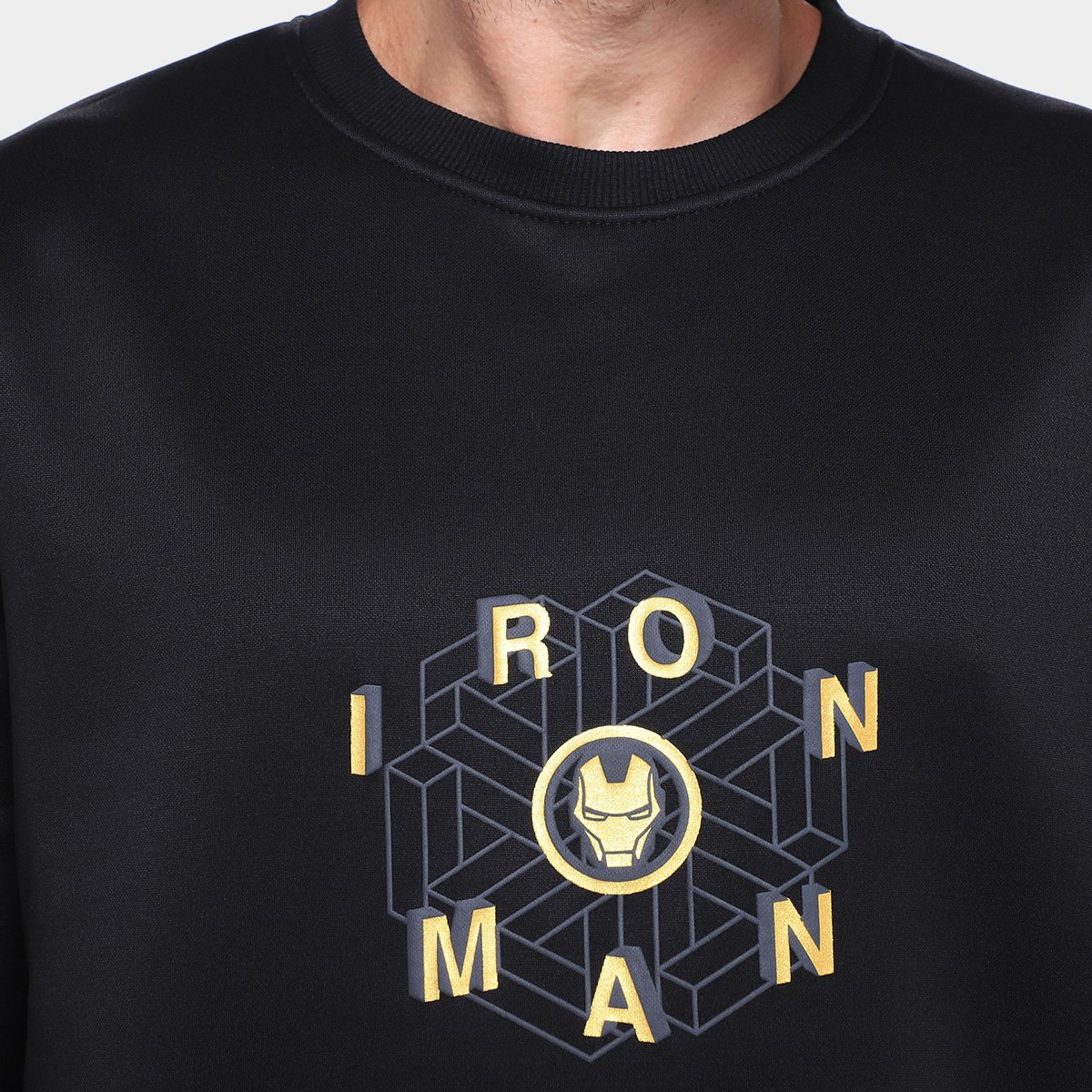 Moletom Mooncity Homem de Ferro Masculino - Tam: P - 2
