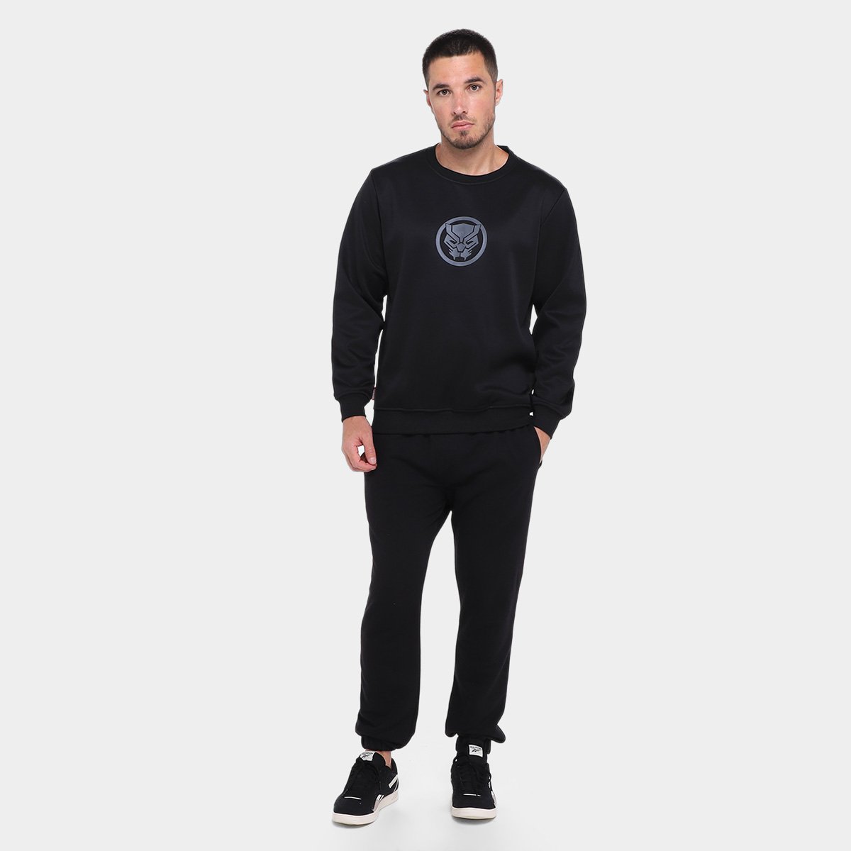 Moletom Mooncity Pantera Negra Masculino - Tam: P - 3