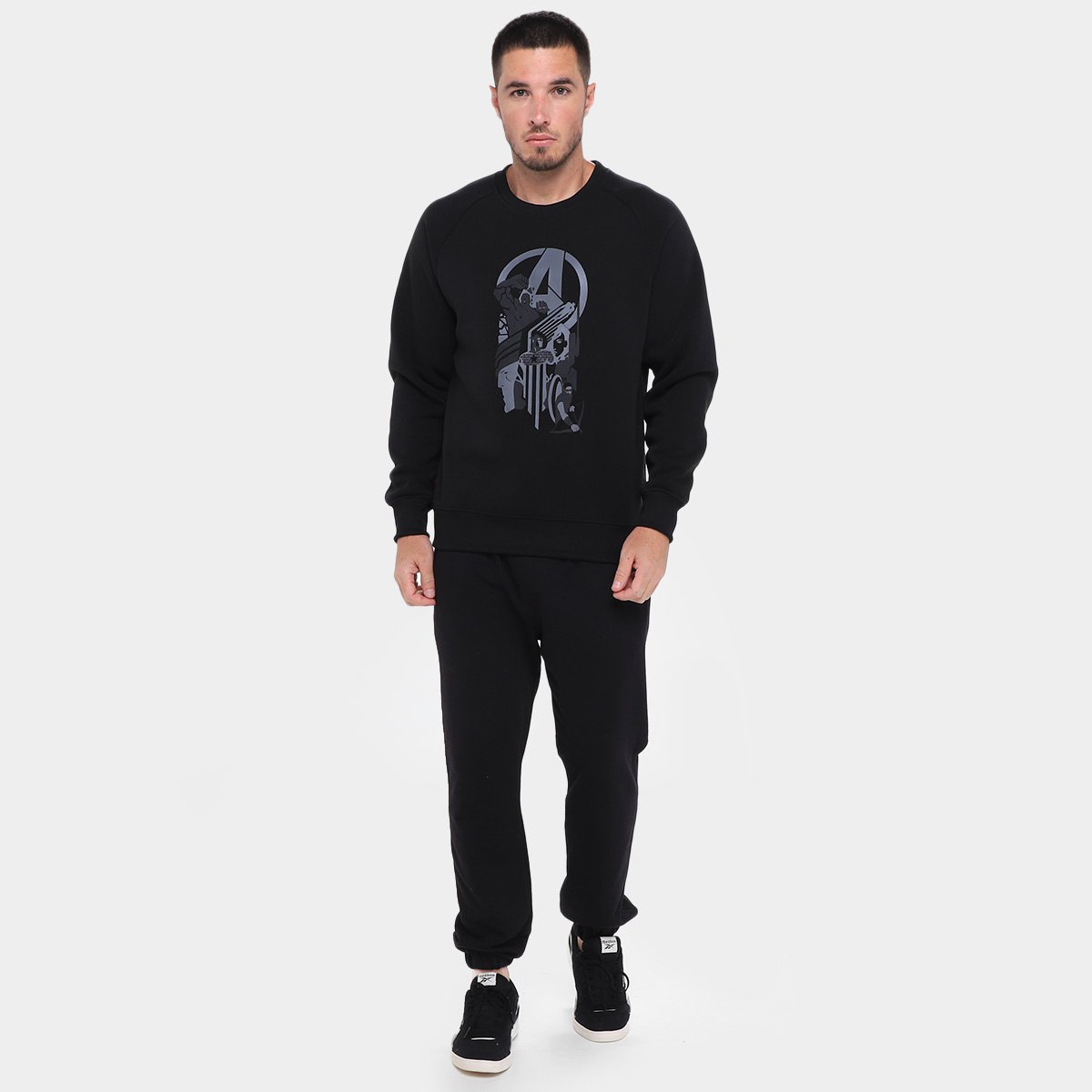 Moletom Mooncity Raglam Avengers Masculino - Tam: P - 3