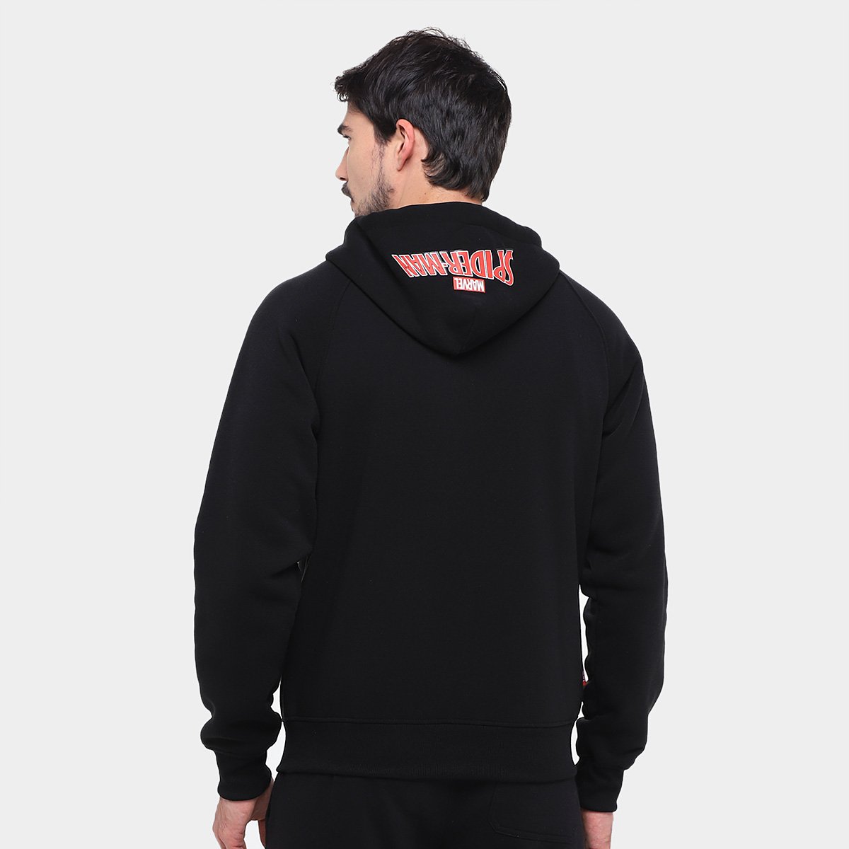 Moletom Mooncity Bordado Homem Aranha Masculino - Tam: P - 1