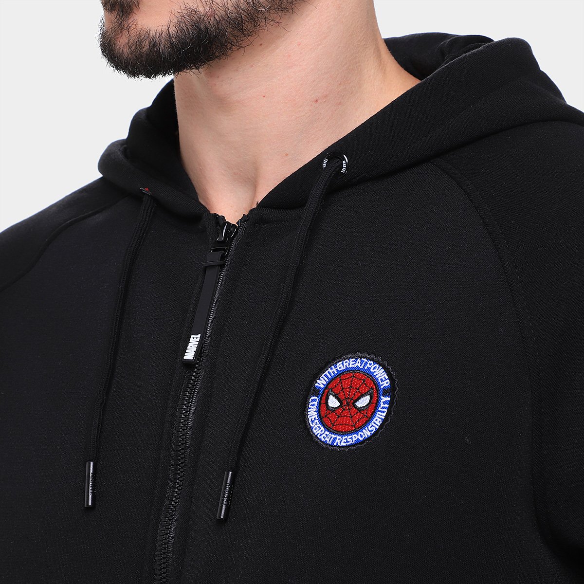 Moletom Mooncity Bordado Homem Aranha Masculino - Tam: P - 2