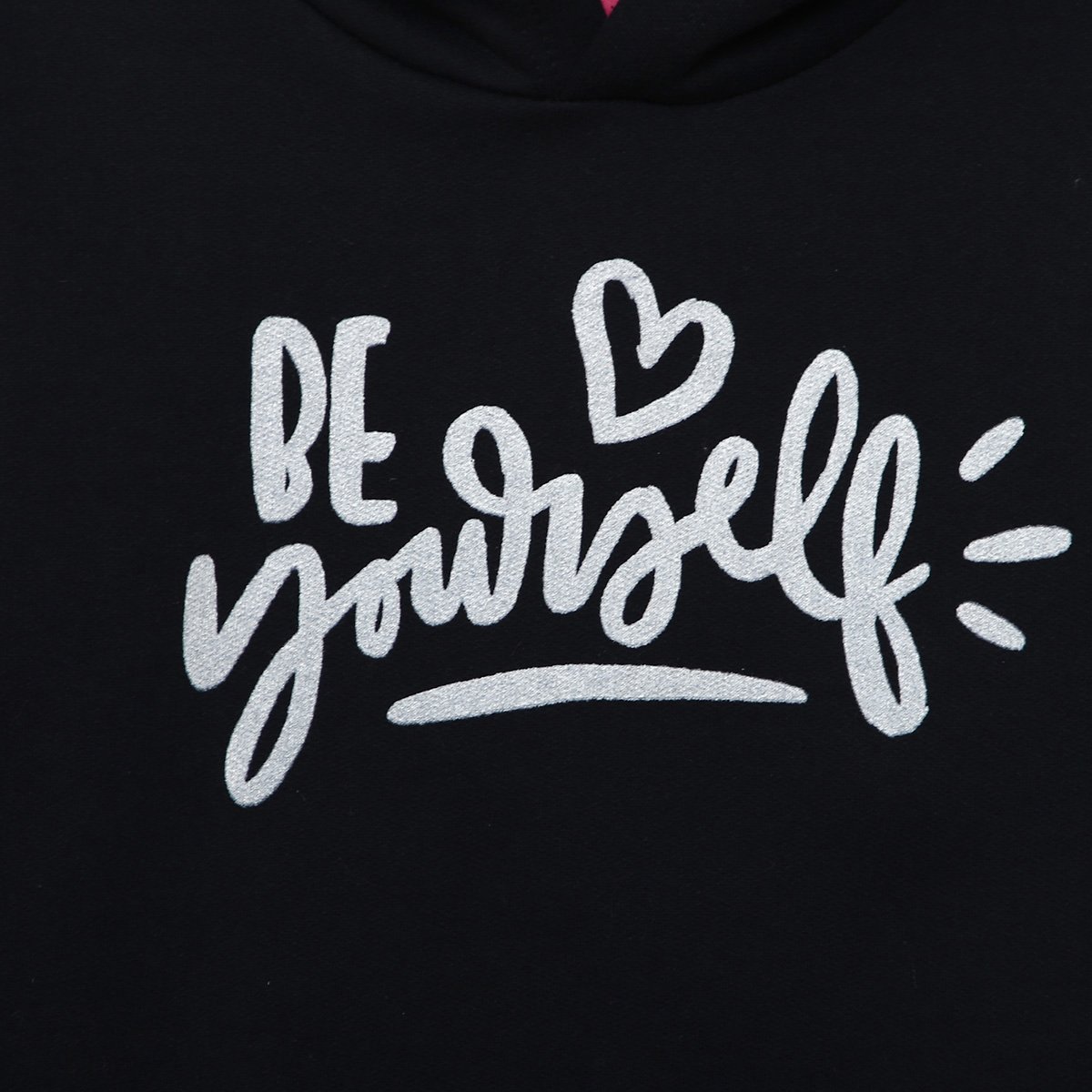 Jaqueta Moletom Infantil Kamylus com Capuz e Pelinho Be Yourself Menina - Tam: 6A - 1