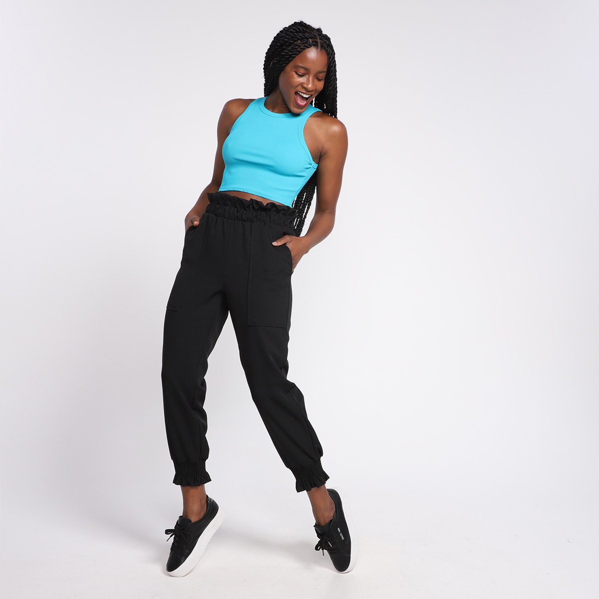 Calça Lança Perfume Slouchy Cintura Alta Feminina - Tam: P - 3