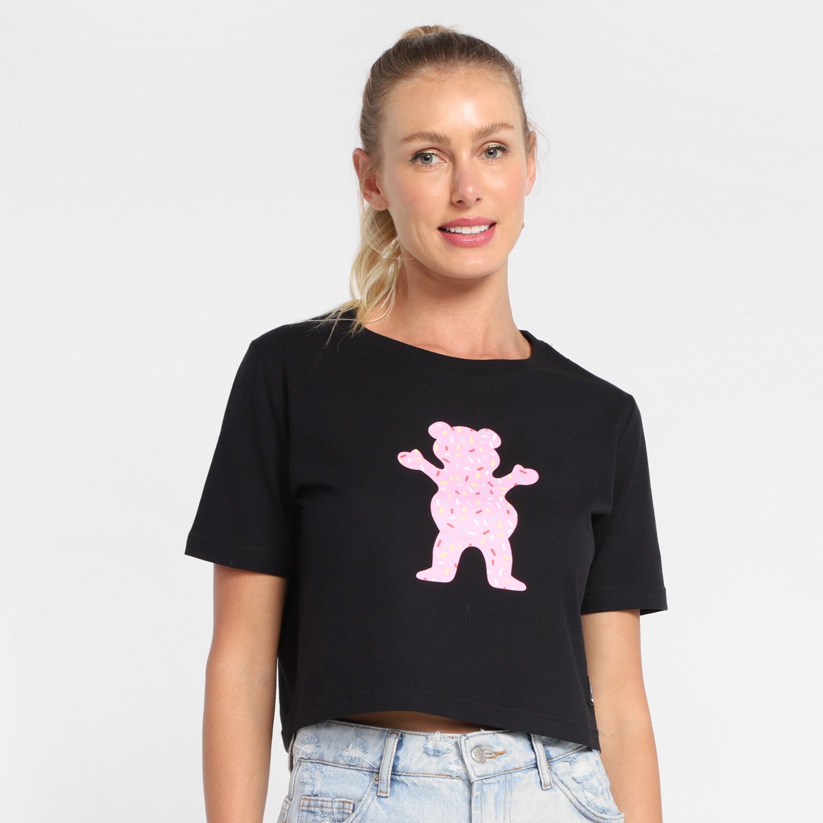 Cropped Grizzly Sprinkles Og Bear Feminino
