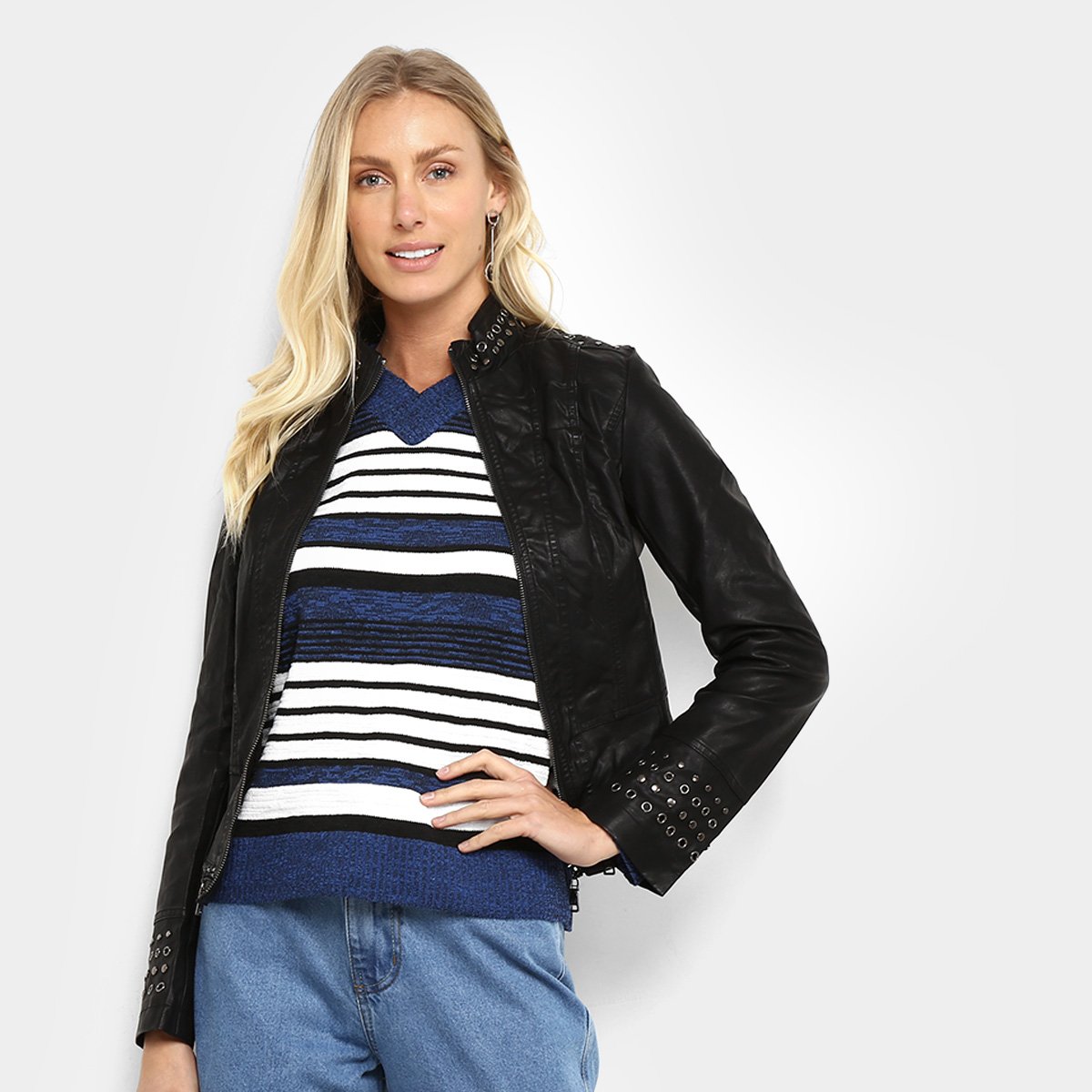 Jaqueta Holin Stone com Tachas Feminina