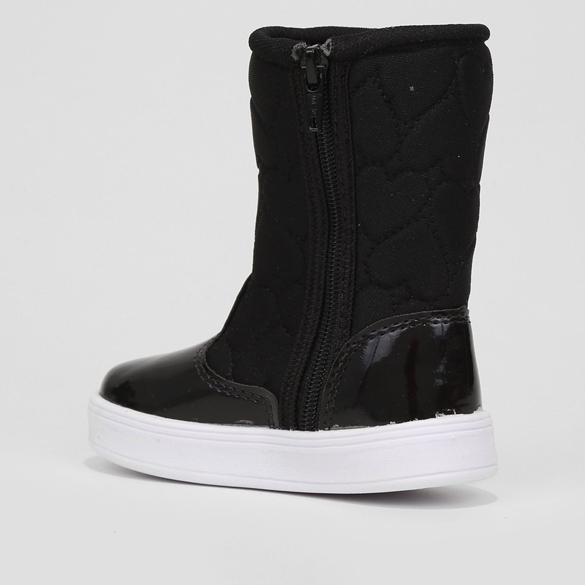 Bota Bebê Tininha Confort Baby Corações com Laço de Cabelo Menina - Tam: 21 - 4