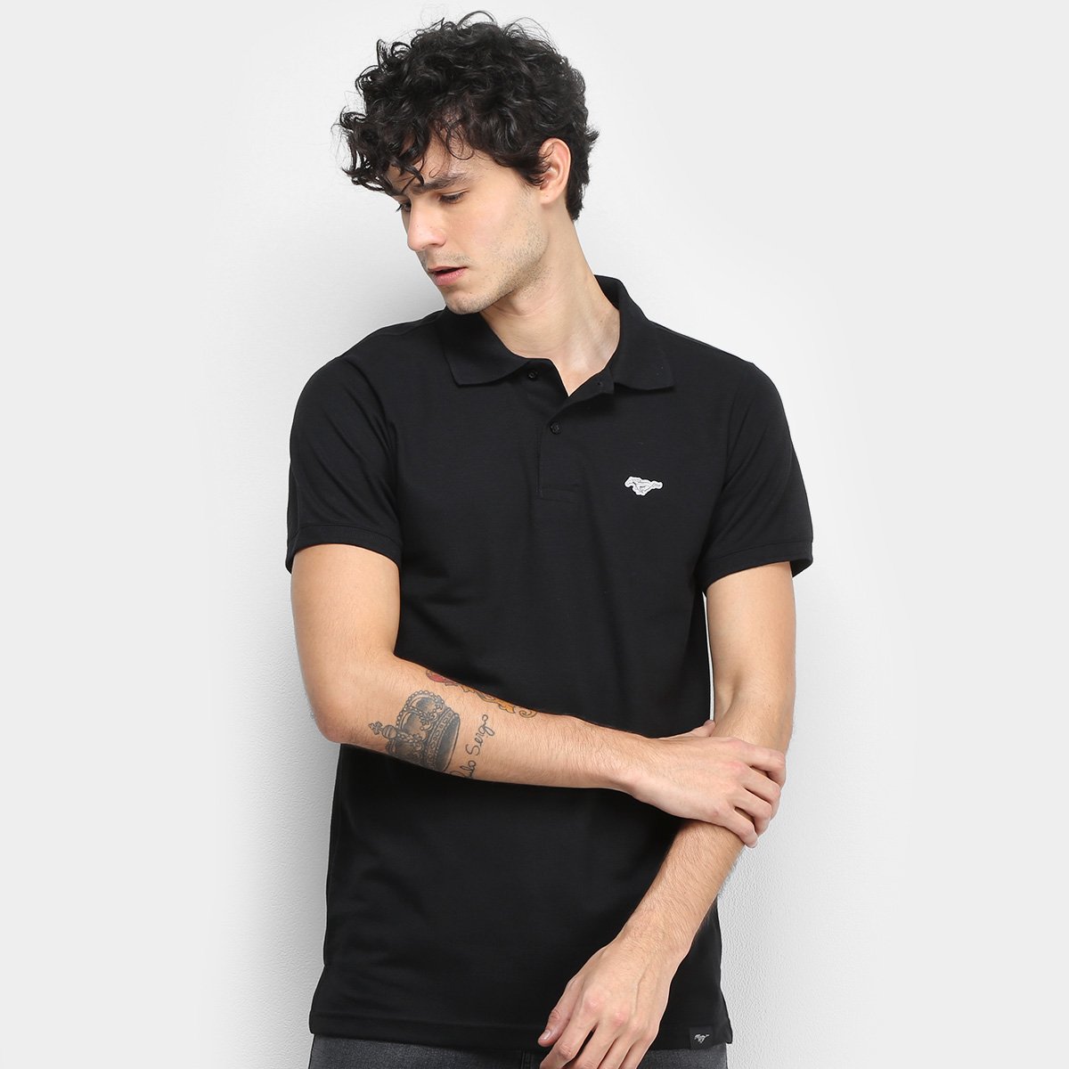 Camisa Polo Ford Mustang Minihorse Masculina
