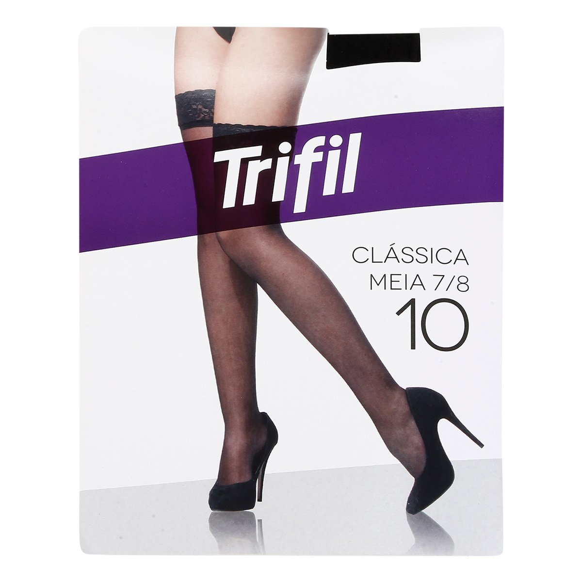 Meia Trifil Renda 7/8 Fio 10