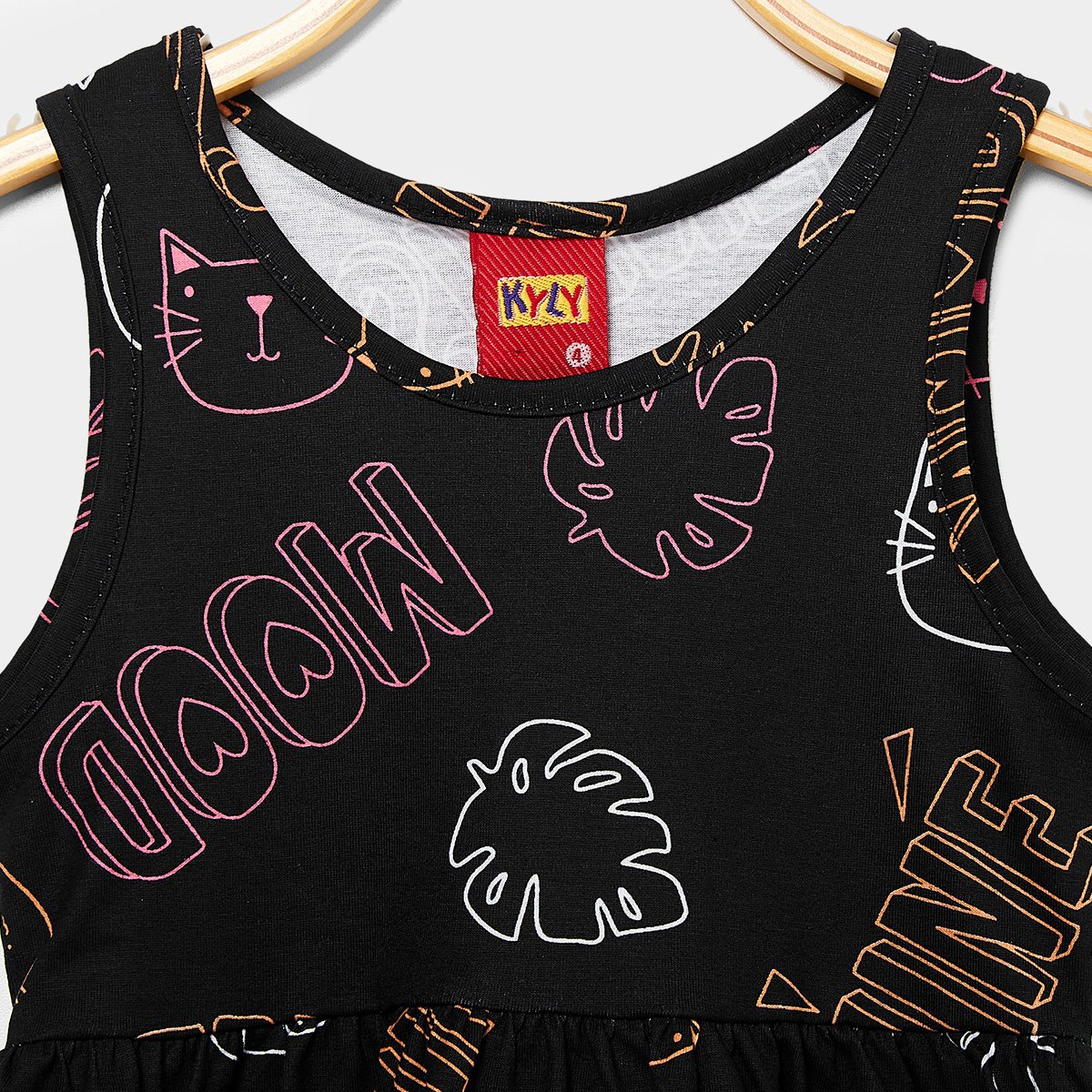 Vestido Infantil Kyly Cat Menina - Tam: 6A - 1