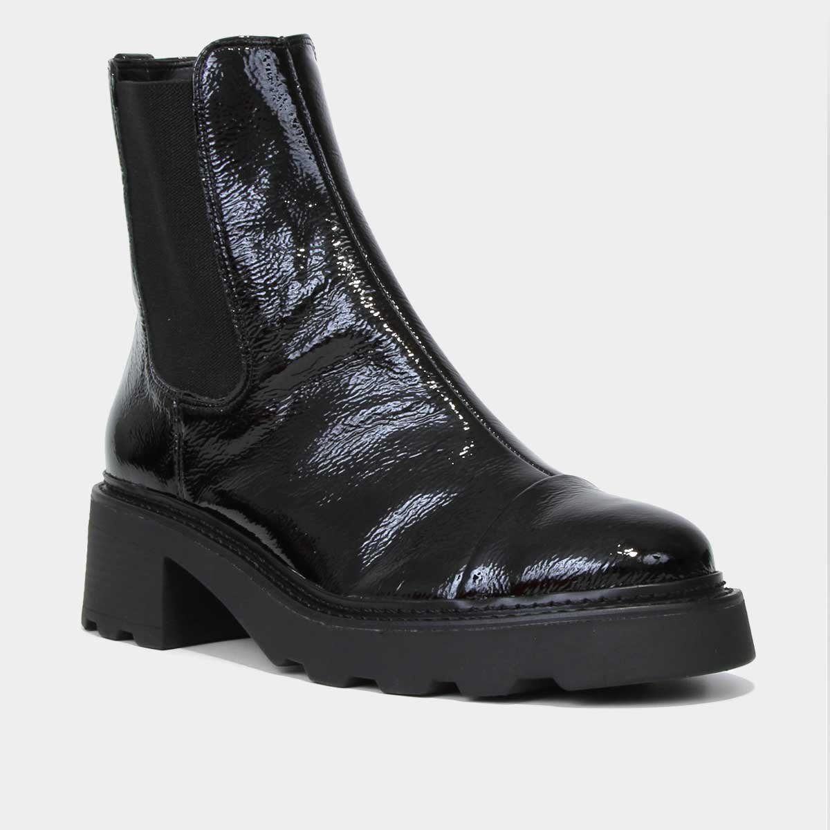 Bota Chelsea Carrano Verniz Feminina - Tam: 37 - 1