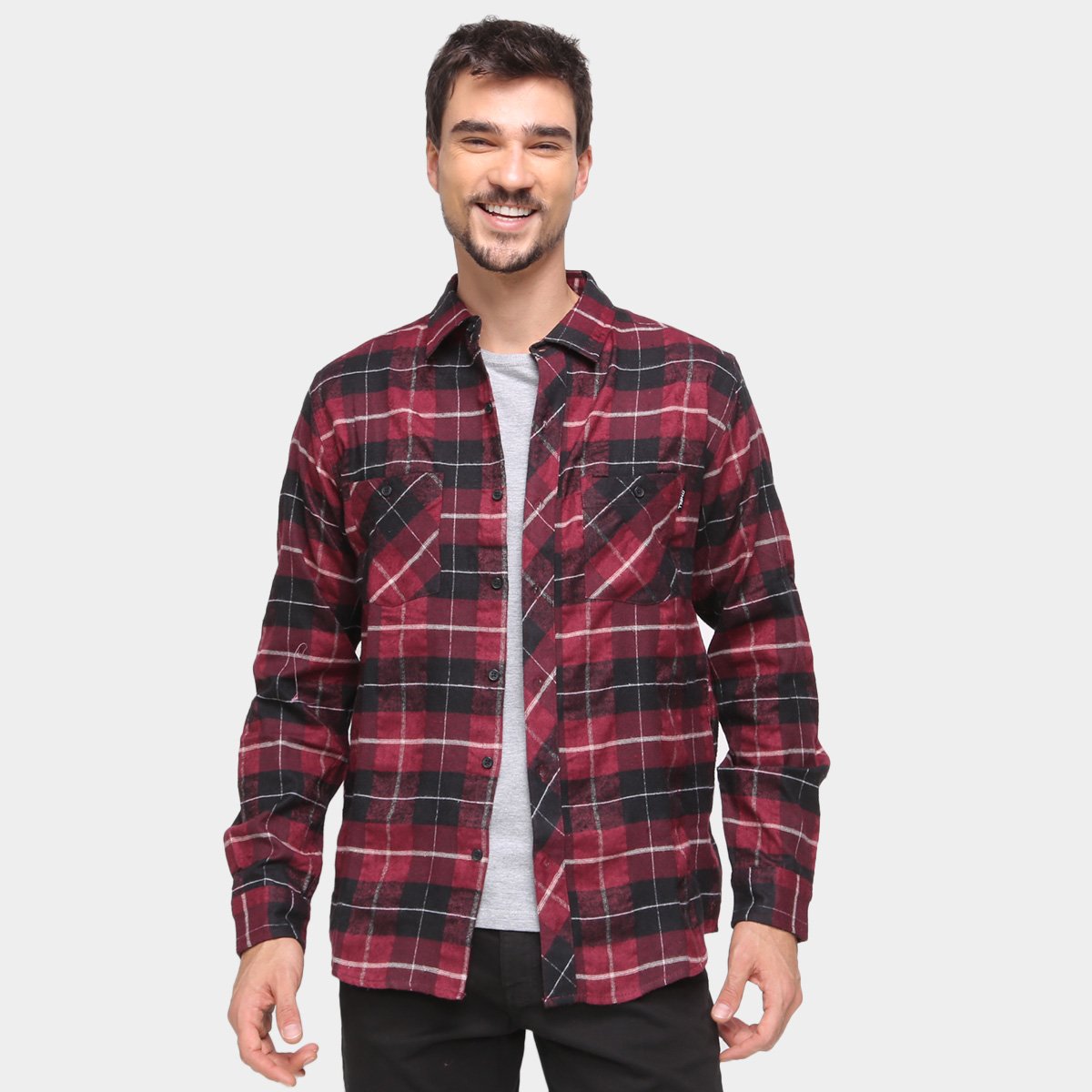 Camisa Manga Longa Xadrez O'Neill Masculina