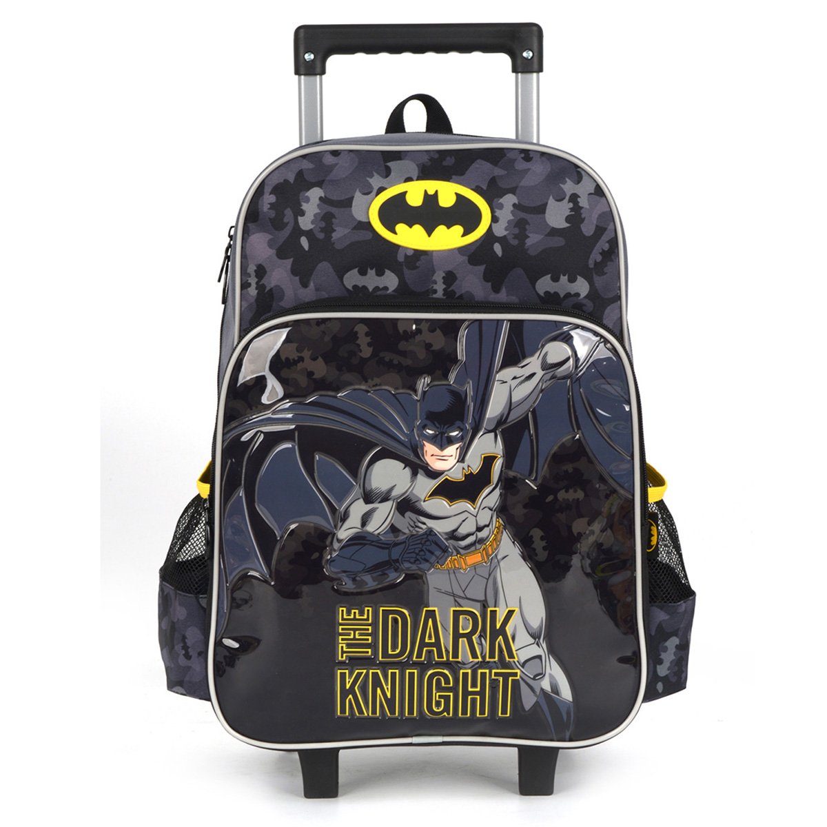 Mochila Escolar Luxcel Batman 16" Com Carrinho