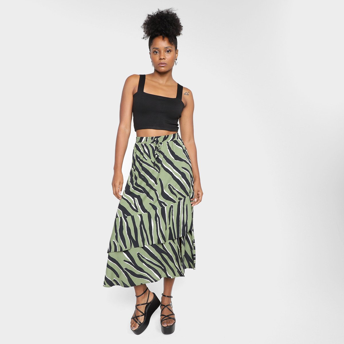 Regata Tricô Mercatto Cropped Lisa Feminina - Tam: M - 3