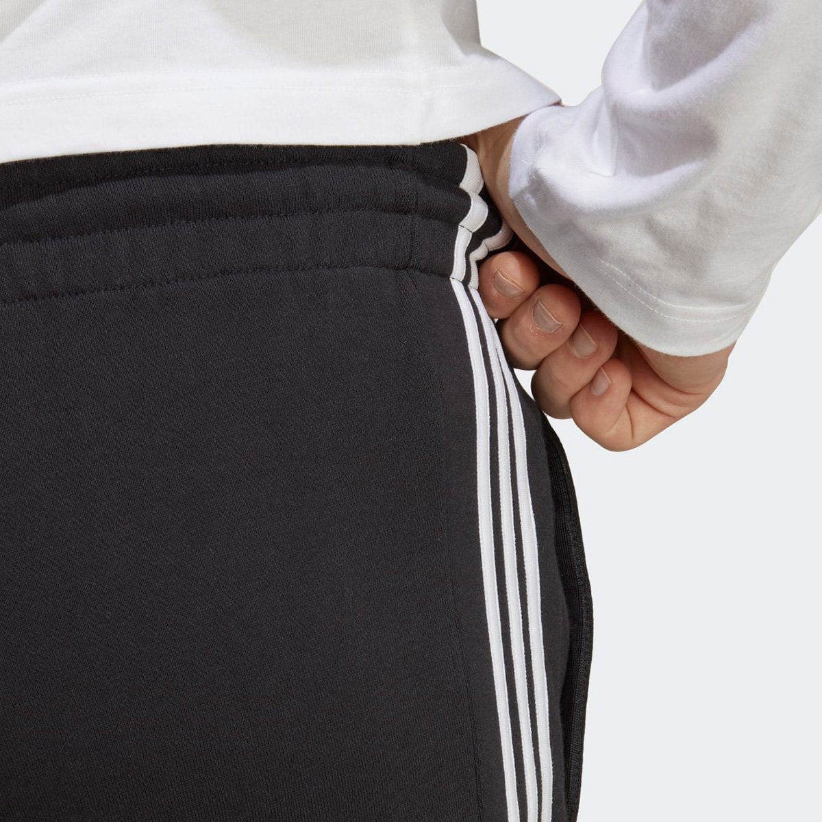Short Moletinho Adidas Essentials 3 Listras Masculino - Tam: P - 4