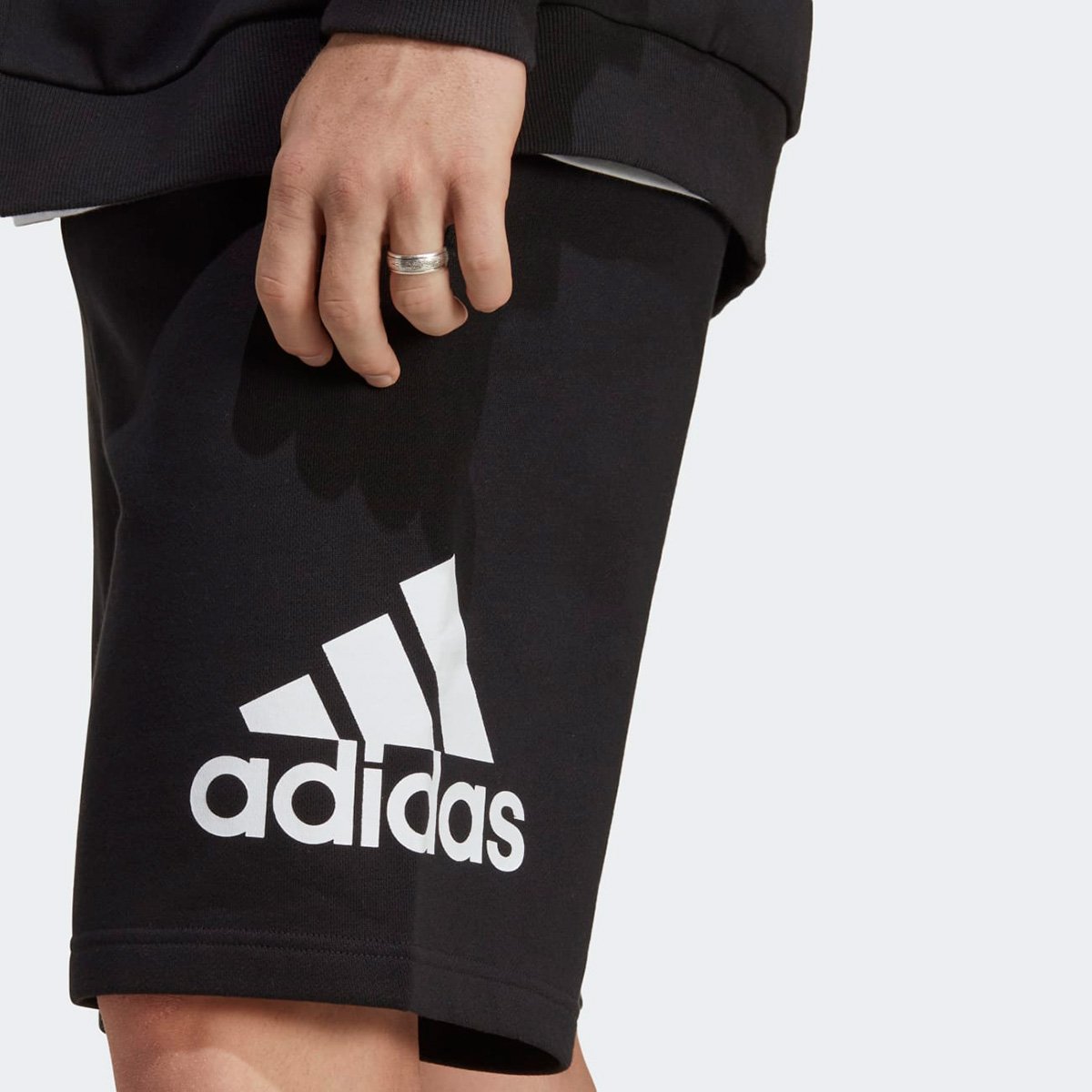 Bermuda Moletom Adidas Logo Masculina - Tam: P - 2