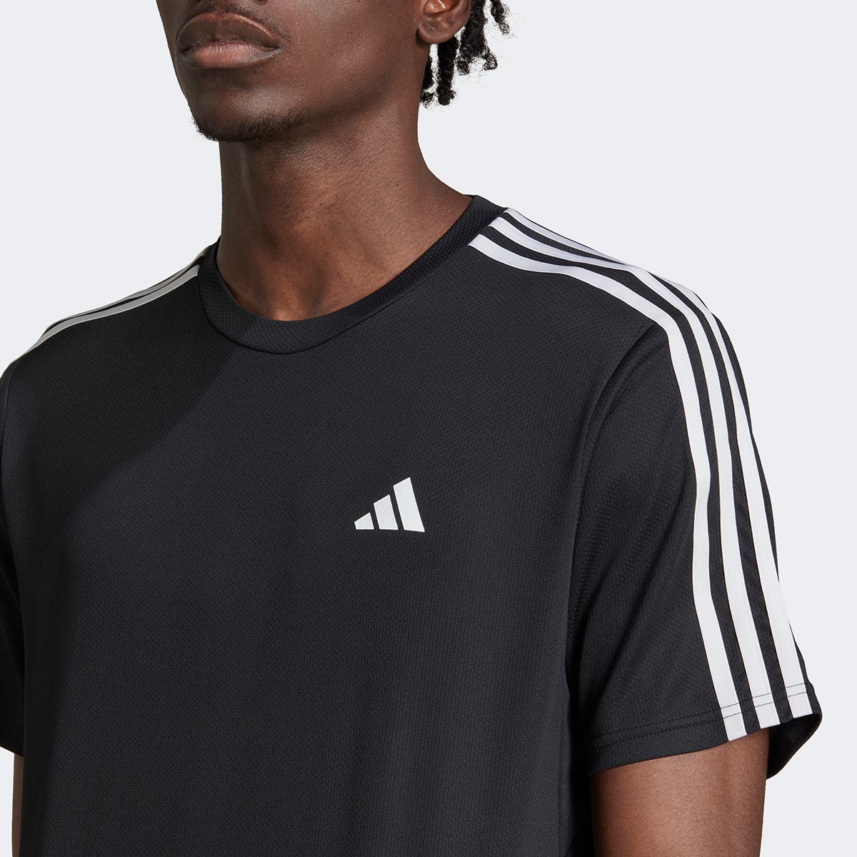 Camiseta Adidas Essentiasl 3 Listras Masculina - Tam: M - 2