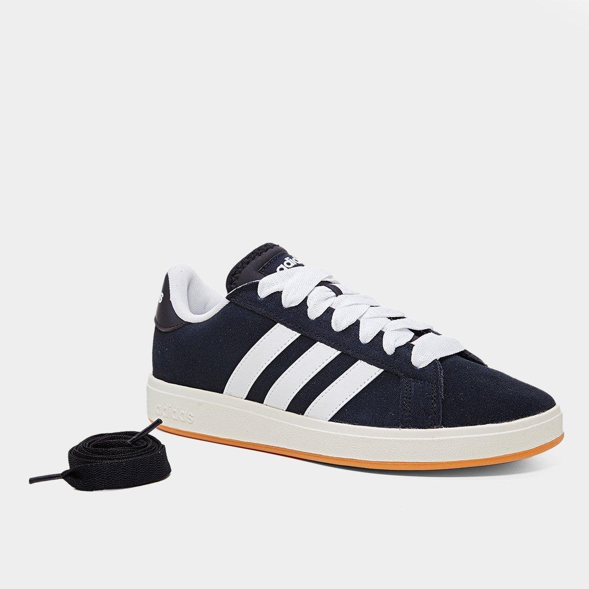 Tênis Adidas Grand Court Base Suede Masculino - Tam: 39 - 1