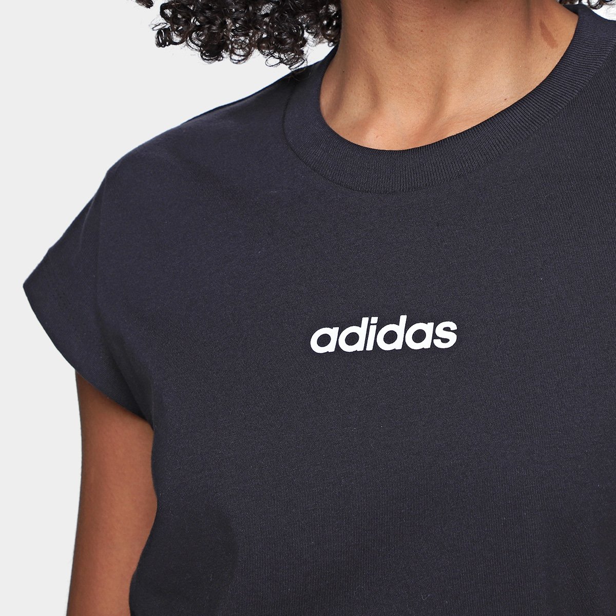 Camiseta Adidas Logo Linear Feminina - Tam: P - 2
