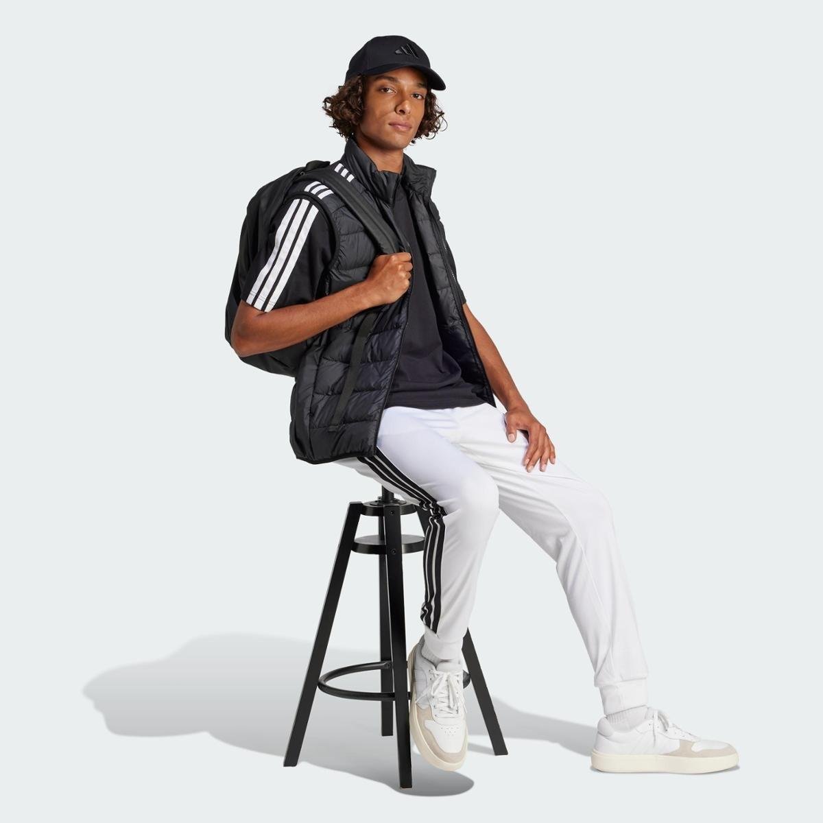 Camiseta Adidas Casual 3 Listras Masculina - Tam: P - 2