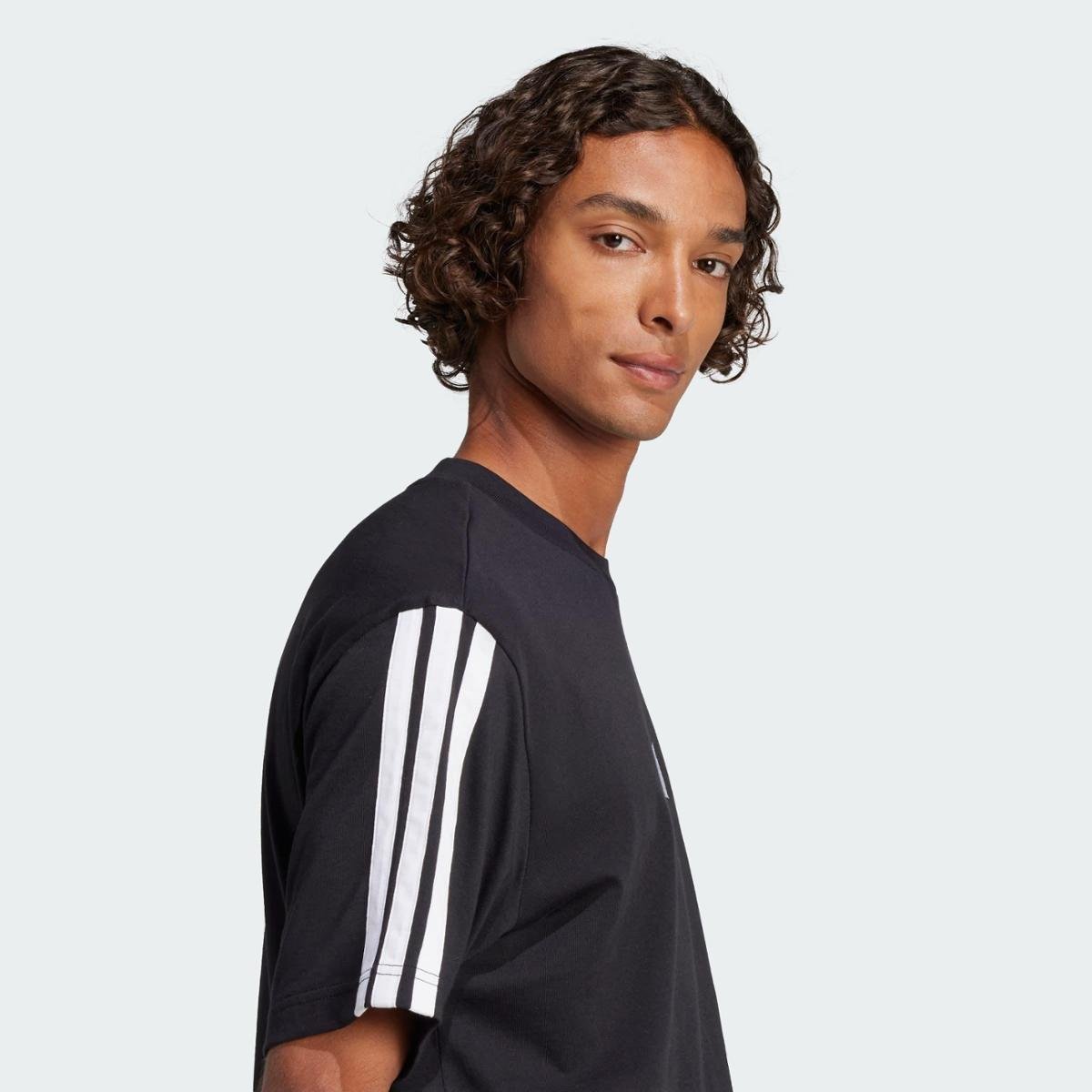 Camiseta Adidas Casual 3 Listras Masculina - Tam: P - 3