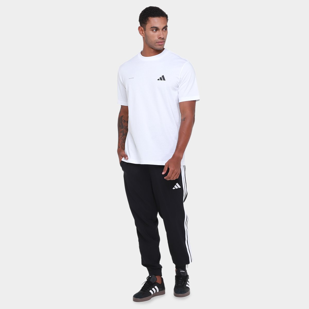 Calça Adidas Plano 3 Stripes Masculina - Tam: GG - 3