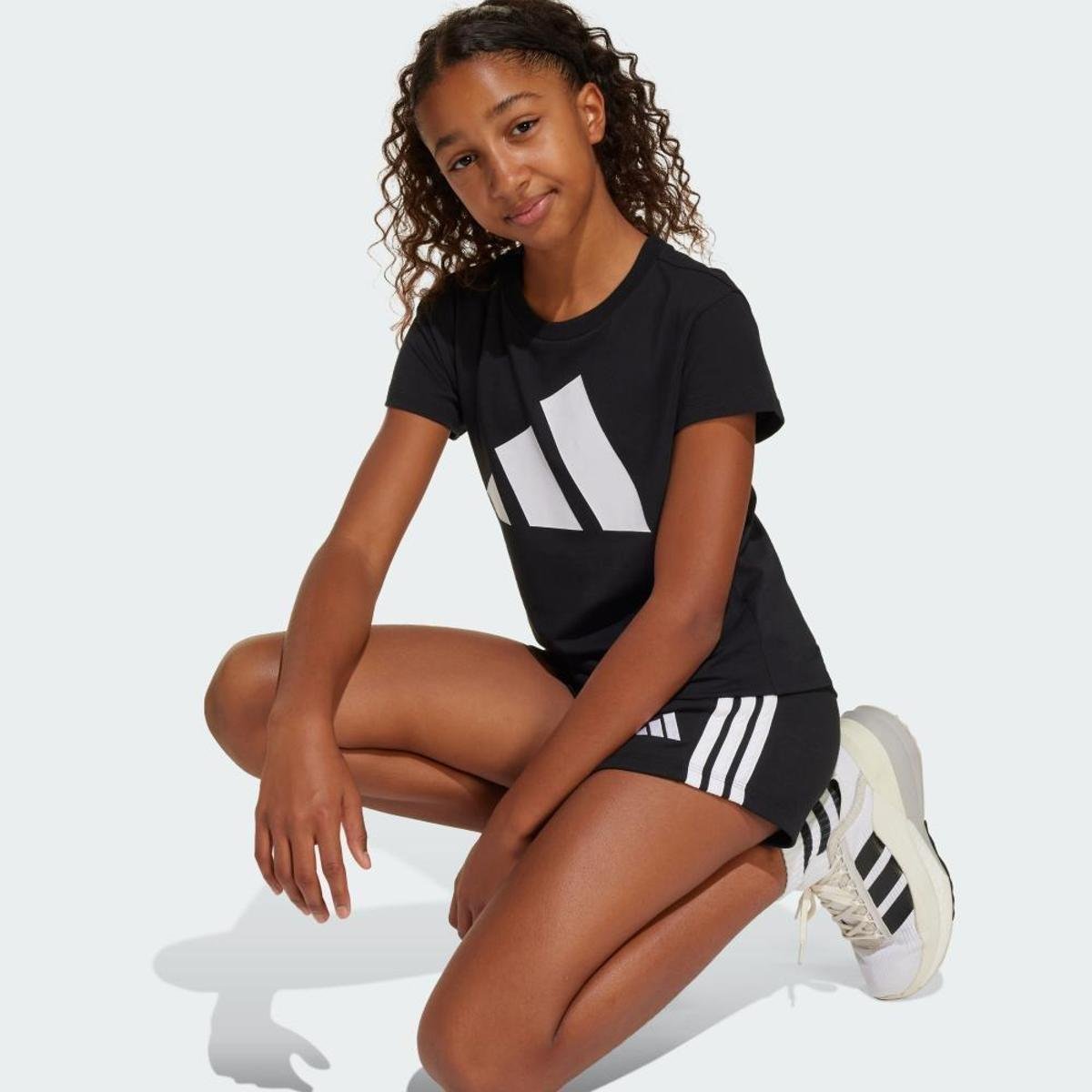 Camiseta Infantil Adidas Big Logo Menina - Tam: 9/10A - 3