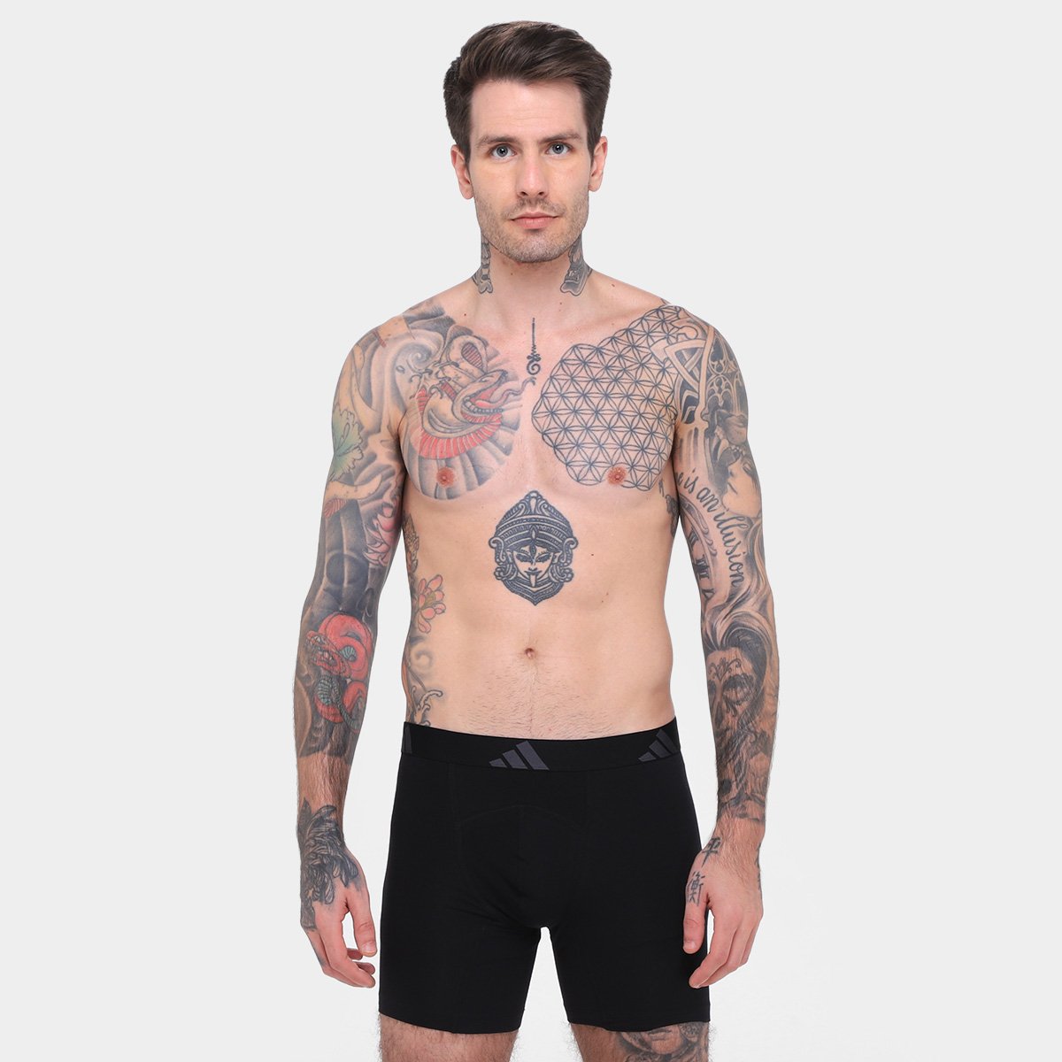 Kit Cueca Boxer Ergonômica Adidas 2 Peças - Tam: P - 1