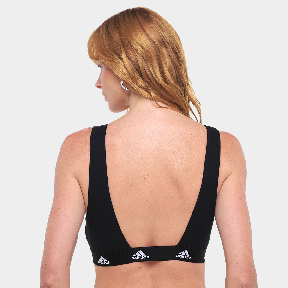 Top Adidas Decote Cavado Feminino - Tam: GG - 1