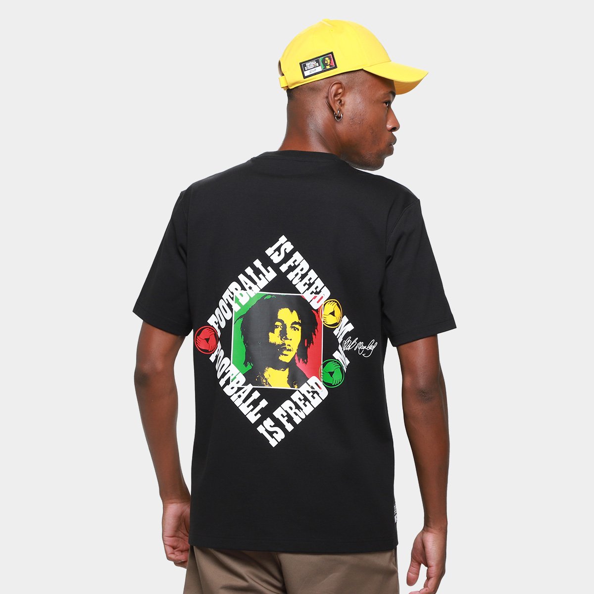 Camiseta Jamaica Adidas Bob Marley Originals Masculina - Tam: EGG - 1