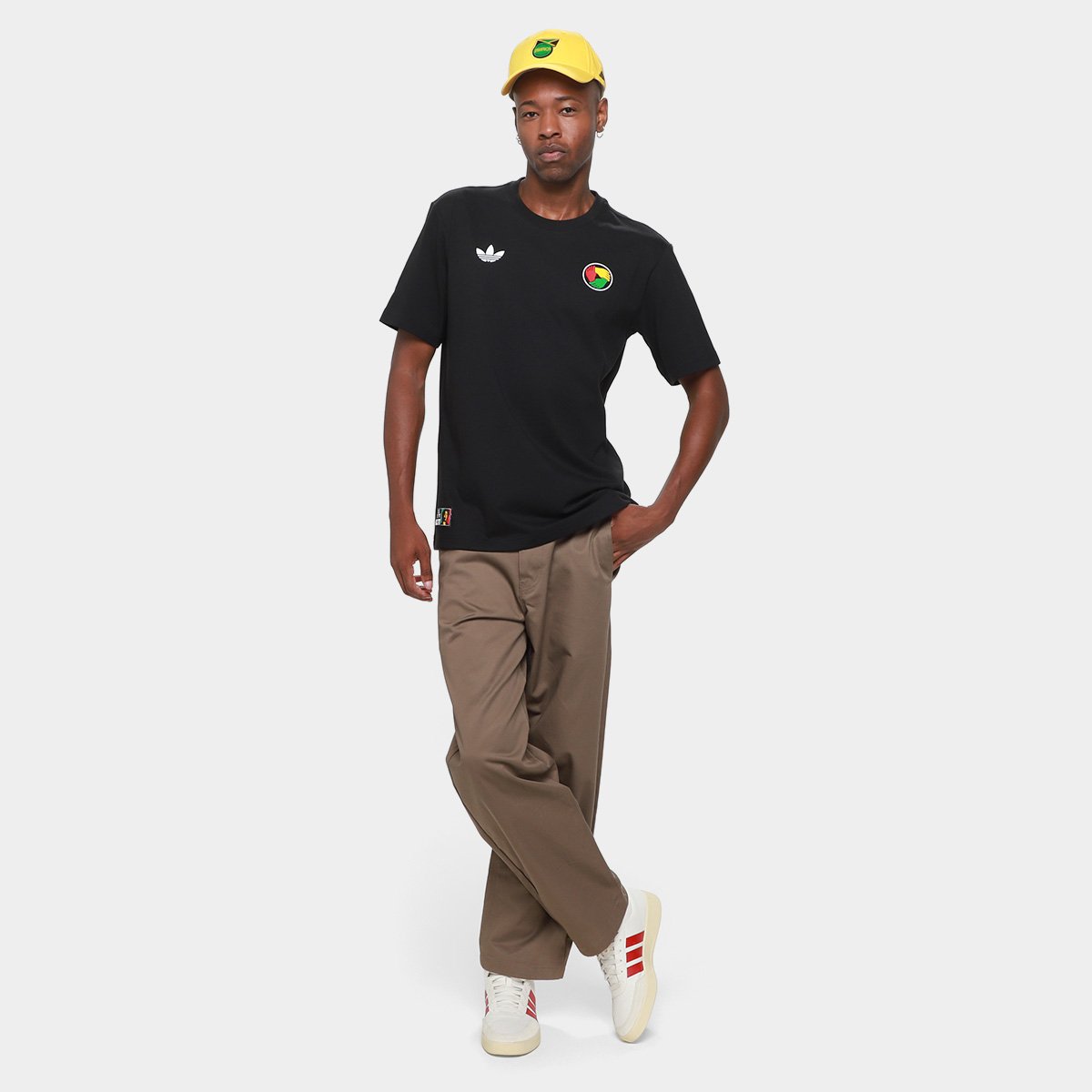 Camiseta Jamaica Adidas Bob Marley Originals Masculina - Tam: EGG - 4