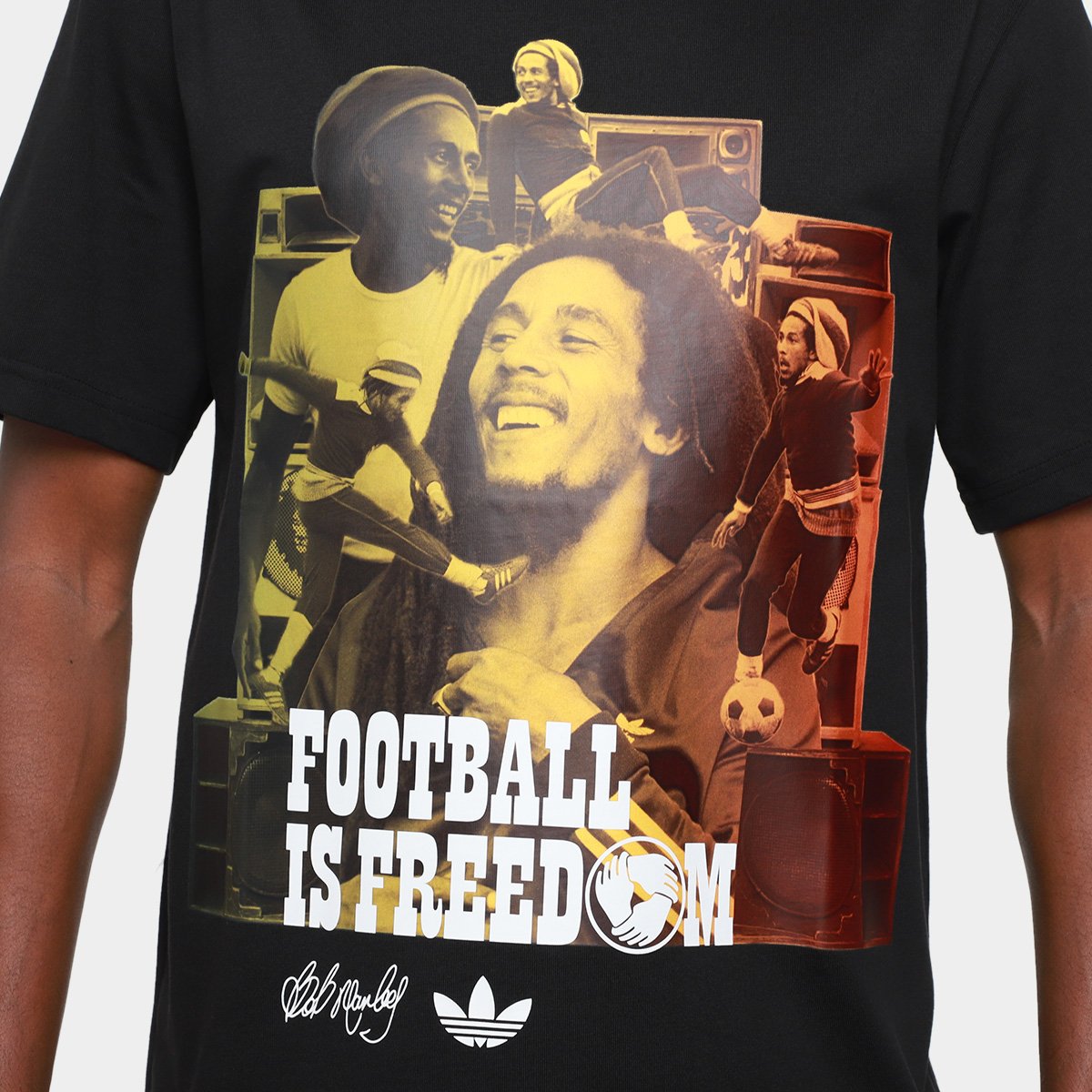Camiseta Jamaica Adidas Bob Marley Originals Masculina - Tam: M - 2