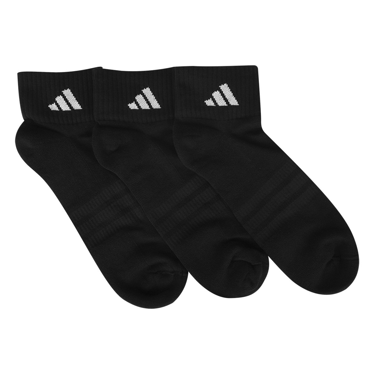 Kit Meia Adidas ANK Casual Sport - 3 Pares - Tam: P - 2