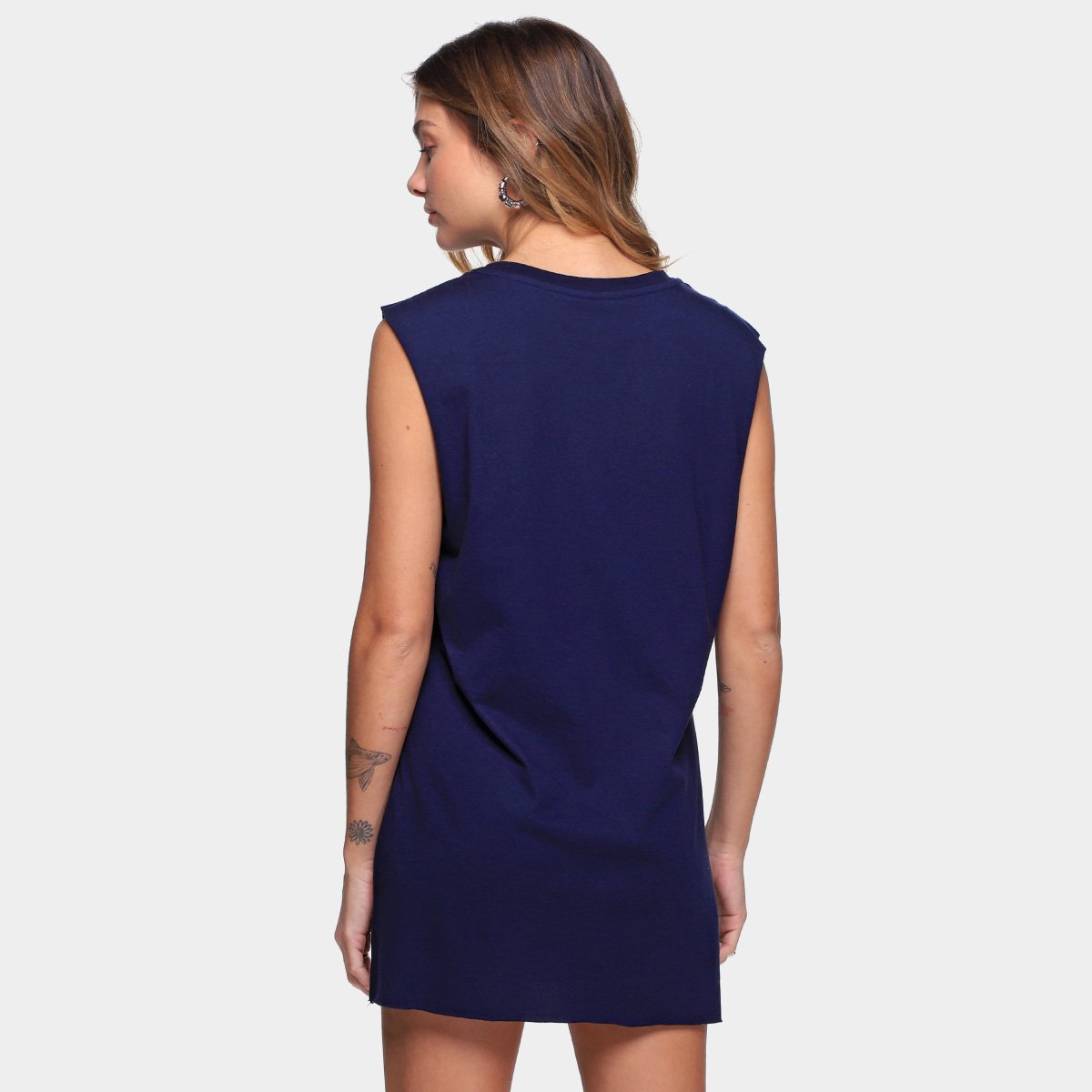 Vestido All´s Longo Decote V E Fenda Manga Longa Bufante Zirconia - Tam: P - 1