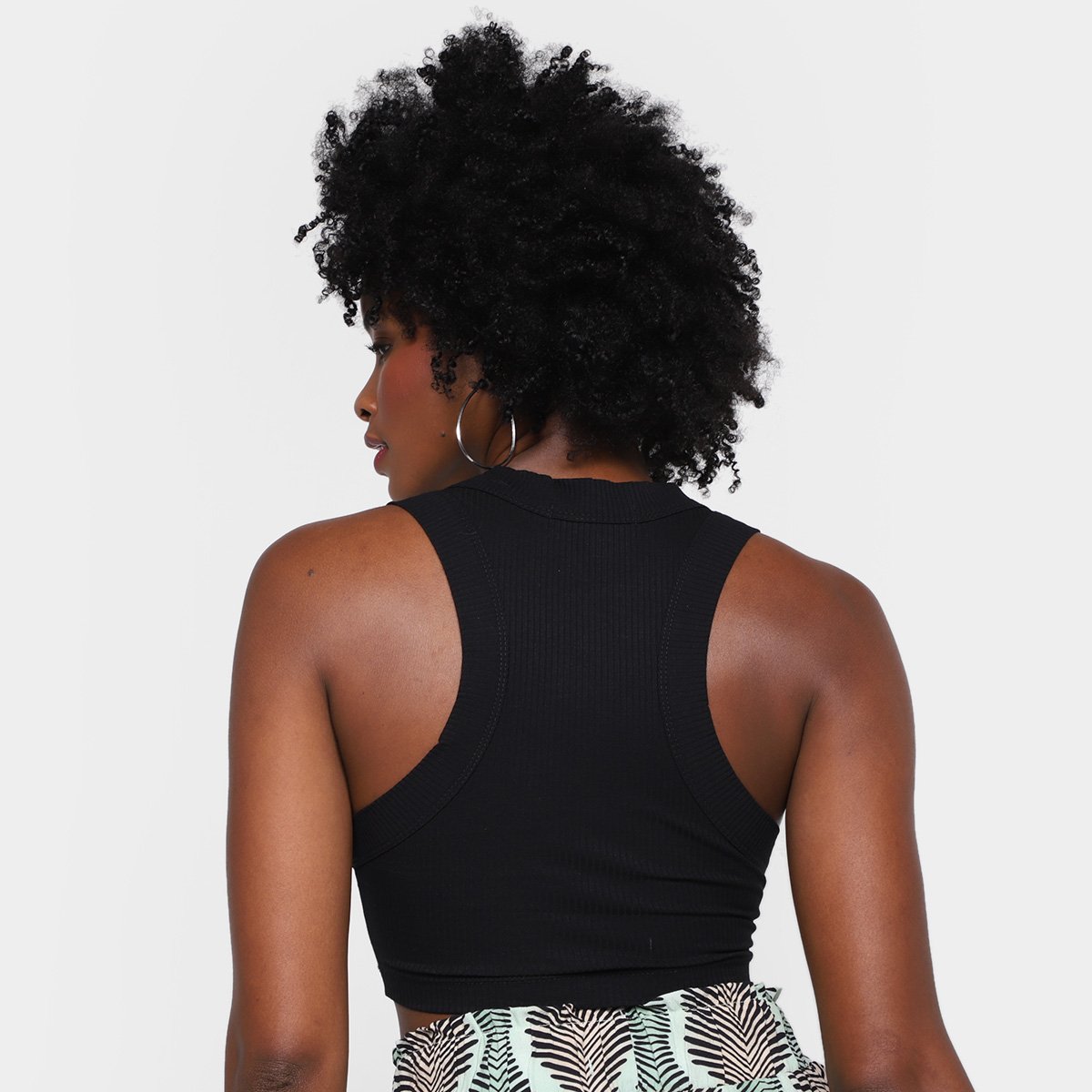 Regata All's Cropped Canelado Feminino - Tam: G - 1