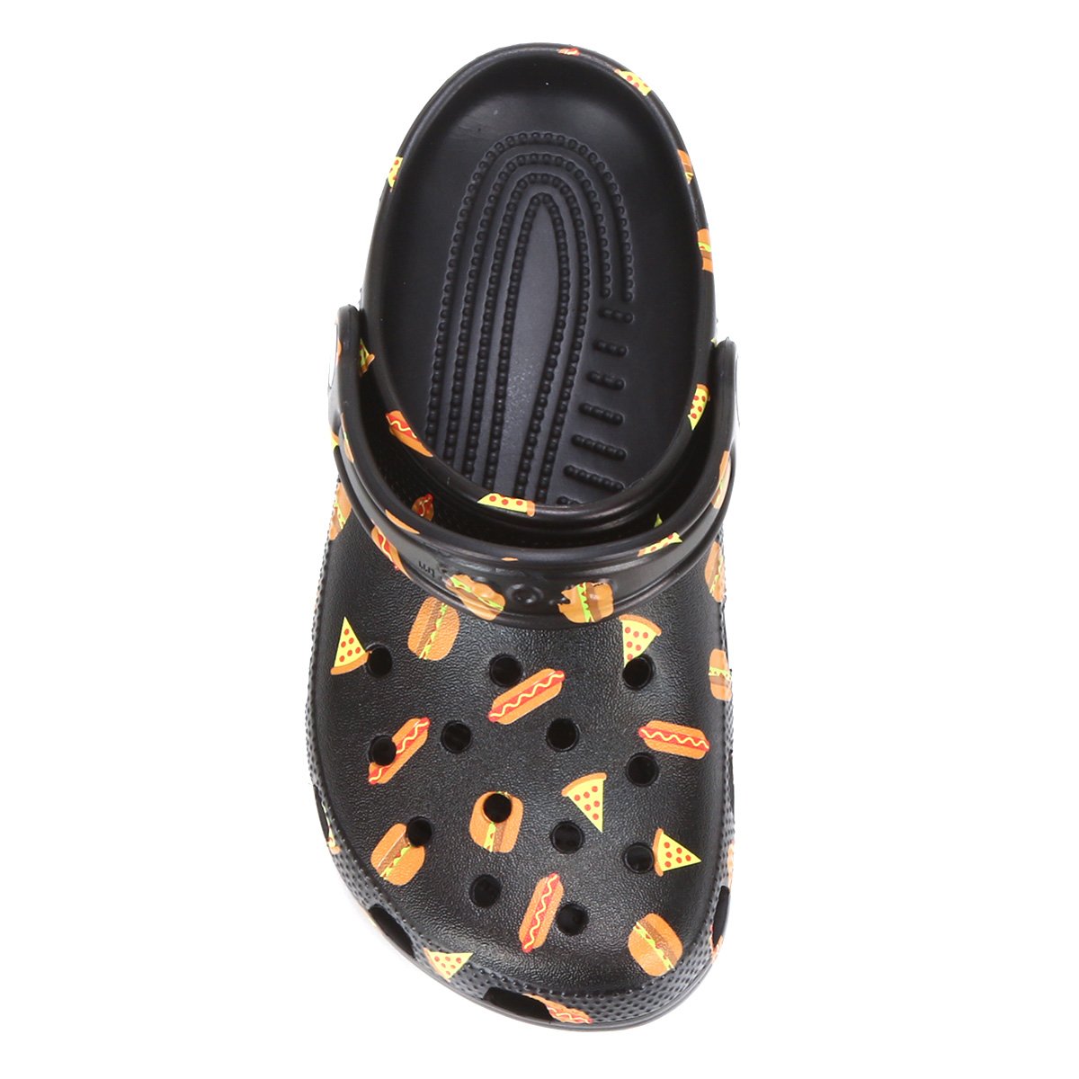 Sandália Infantil Crocs Classic Food Print Masculina - Tam: 22 - 2