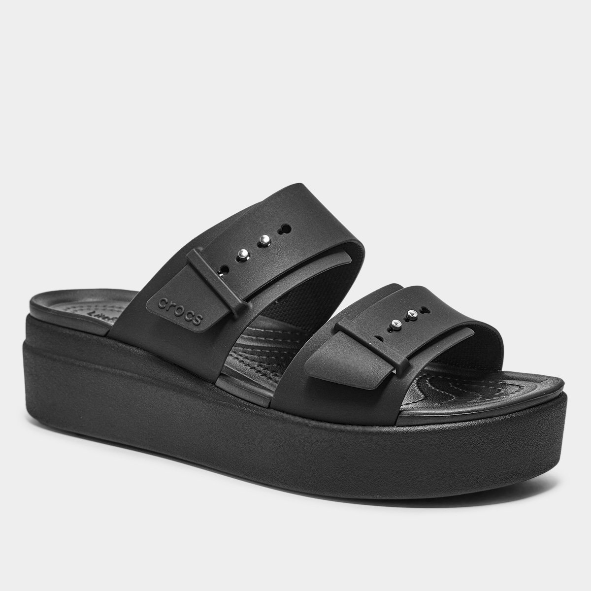 Sandália Crocs Brooklyn Buckle LowWdg Feminina - Tam: 38 - 1