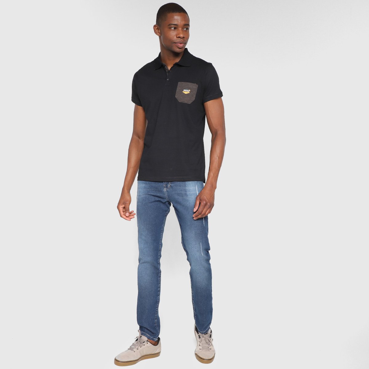 Camisa Polo Fatal Especial Orb com Bolso Masculina - Tam: P - 3