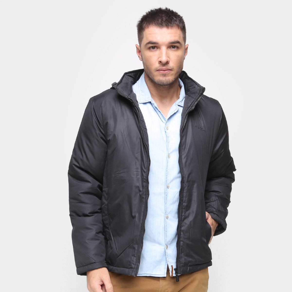Jaqueta Pierre Cardin Com Capuz Masculina
