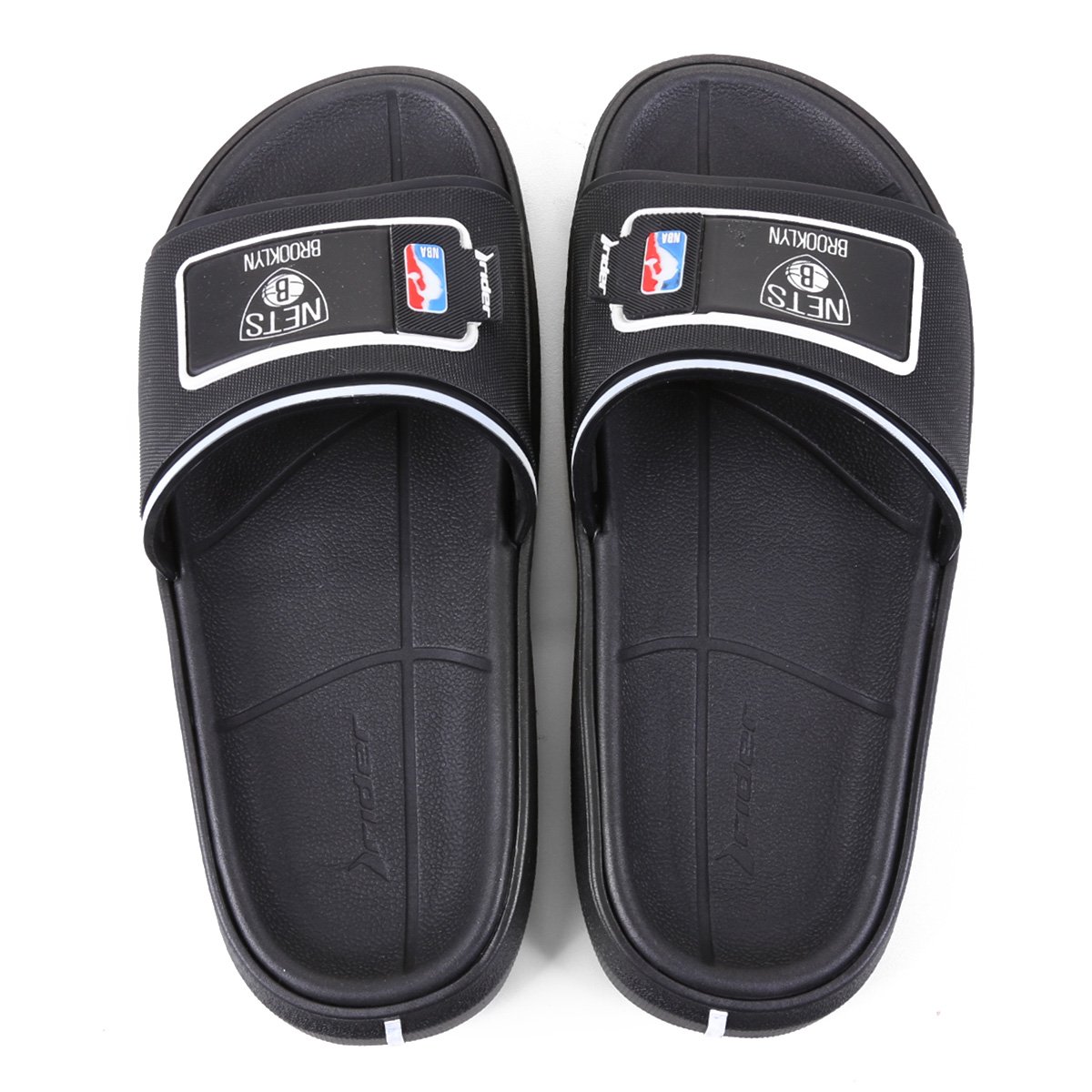 Chinelo Rider NBA Block Slide Ad Brooklyn Nets Masculino - Tam: 43/44