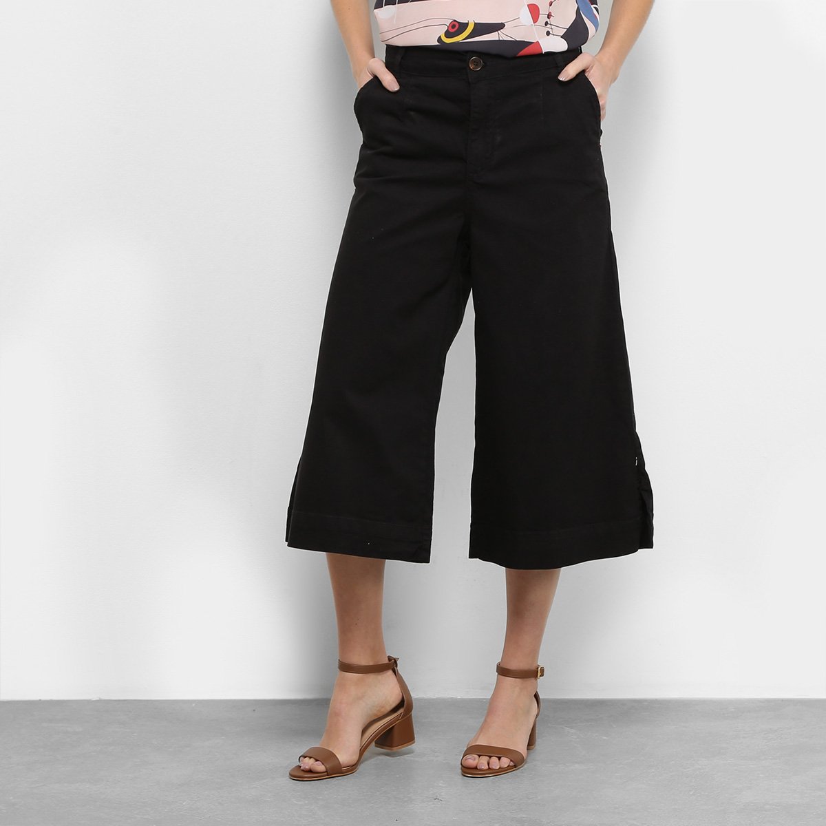 Calça Sarja Zune Pantacourt Feminina