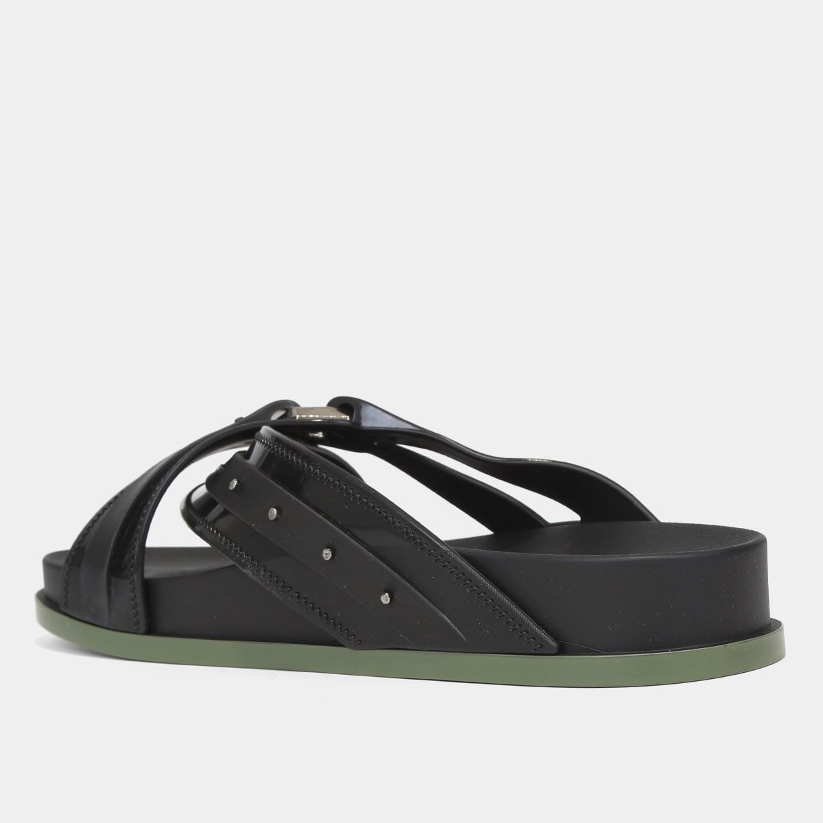 Rasteira Zaxy Tiras Cruzadas Metais - Tam: 33/34 - 4