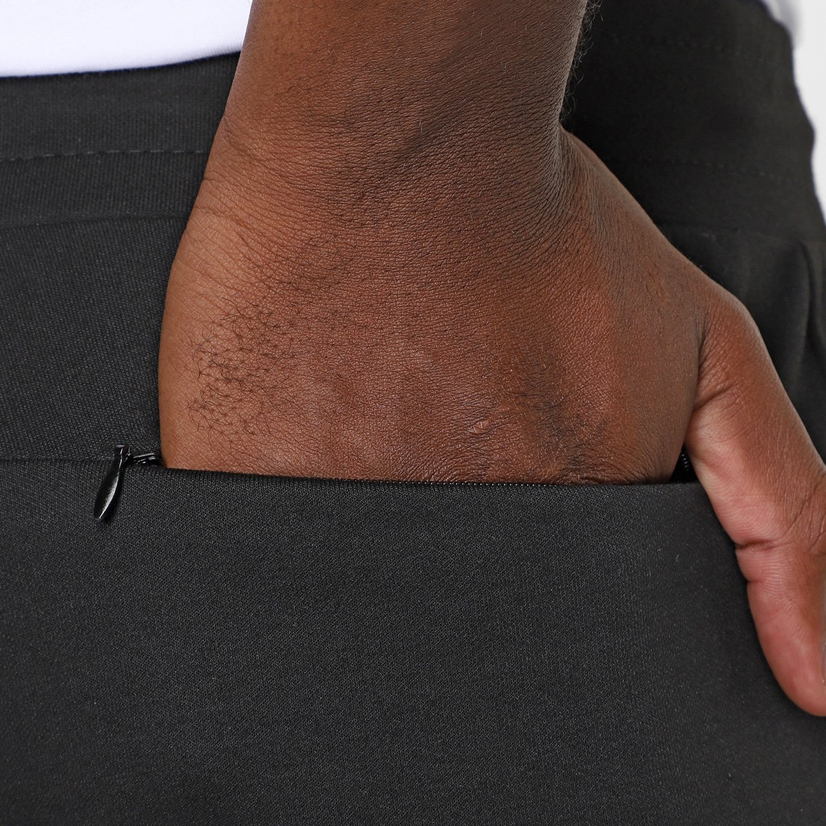 Bermuda Moletom São Paulo JAB Com Faixa Masculina - Tam: P - 2