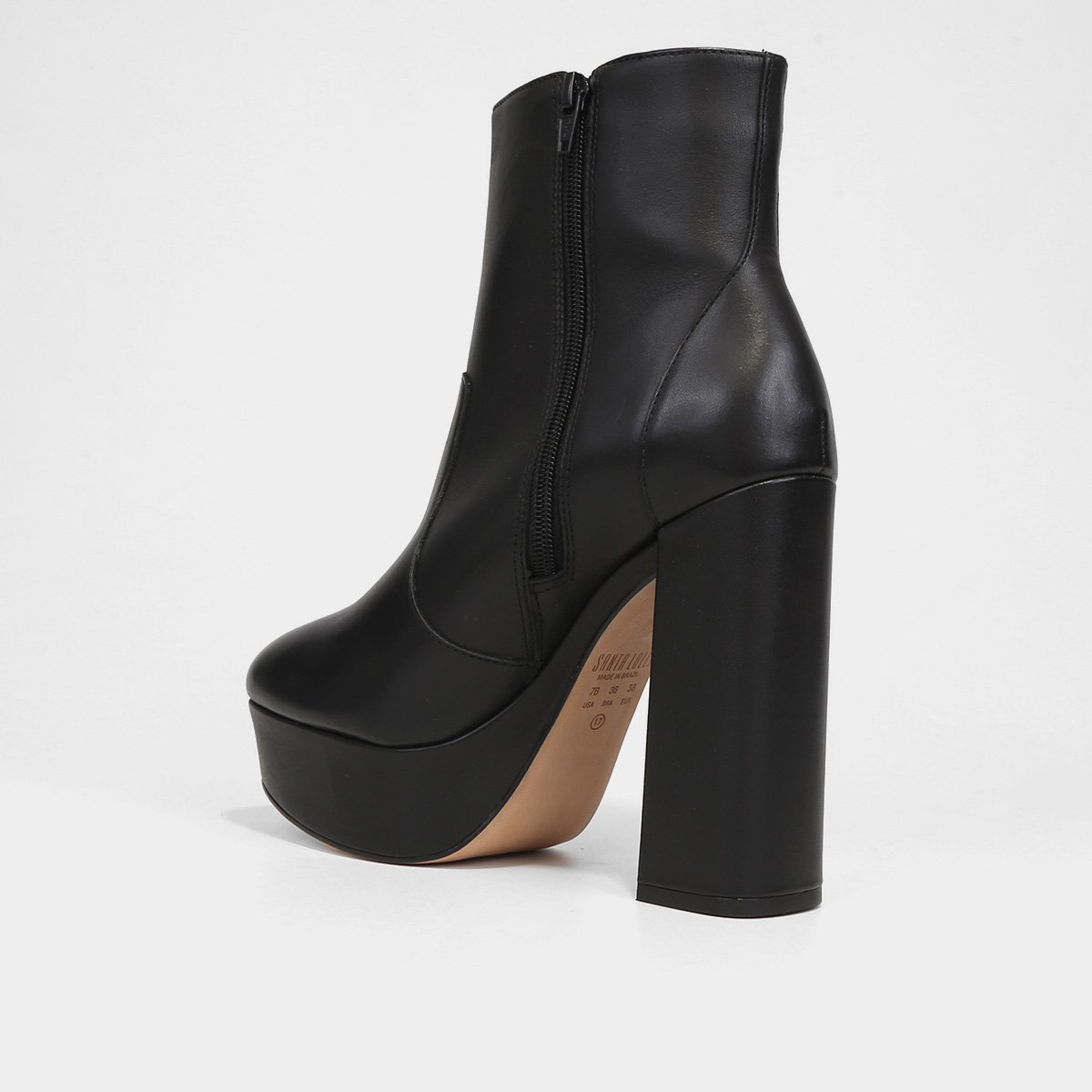 Bota Couro Meia Pata Santa Lolla Feminina - Tam: 39 - 3