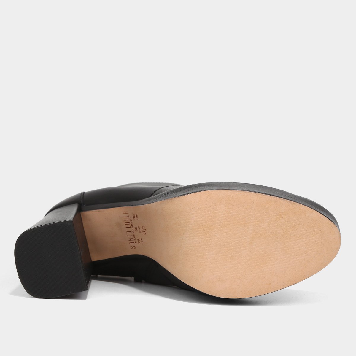 Bota Couro Meia Pata Santa Lolla Feminina - Tam: 39 - 4