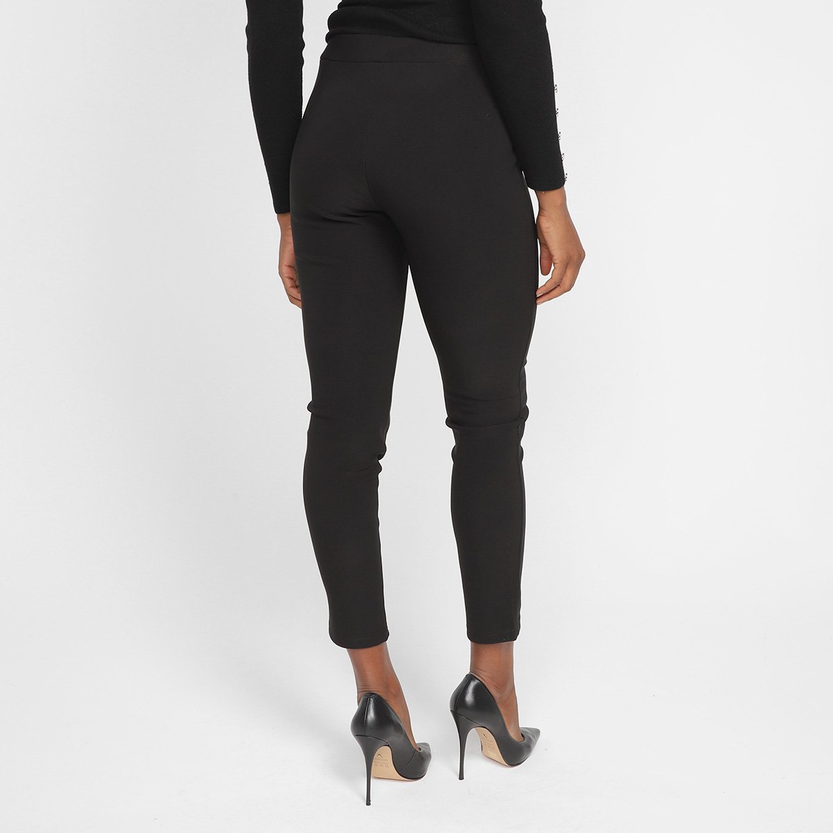 Calça Cicarrete Facinelli Com Recortes Cintura Alta Feminina - Tam: M - 2