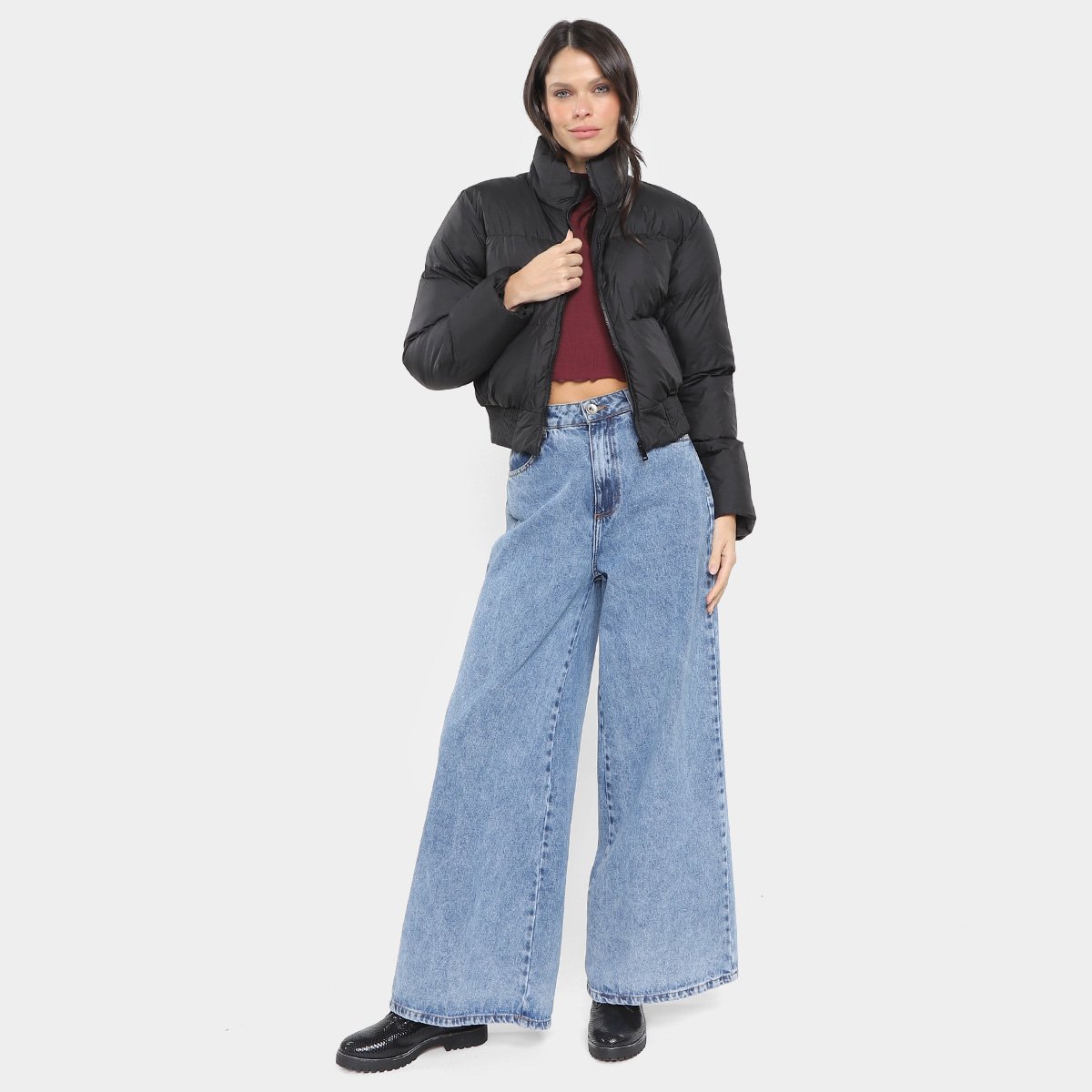 Jaqueta Facinelli Cropped Nylon Feminina - Tam: GG - 3